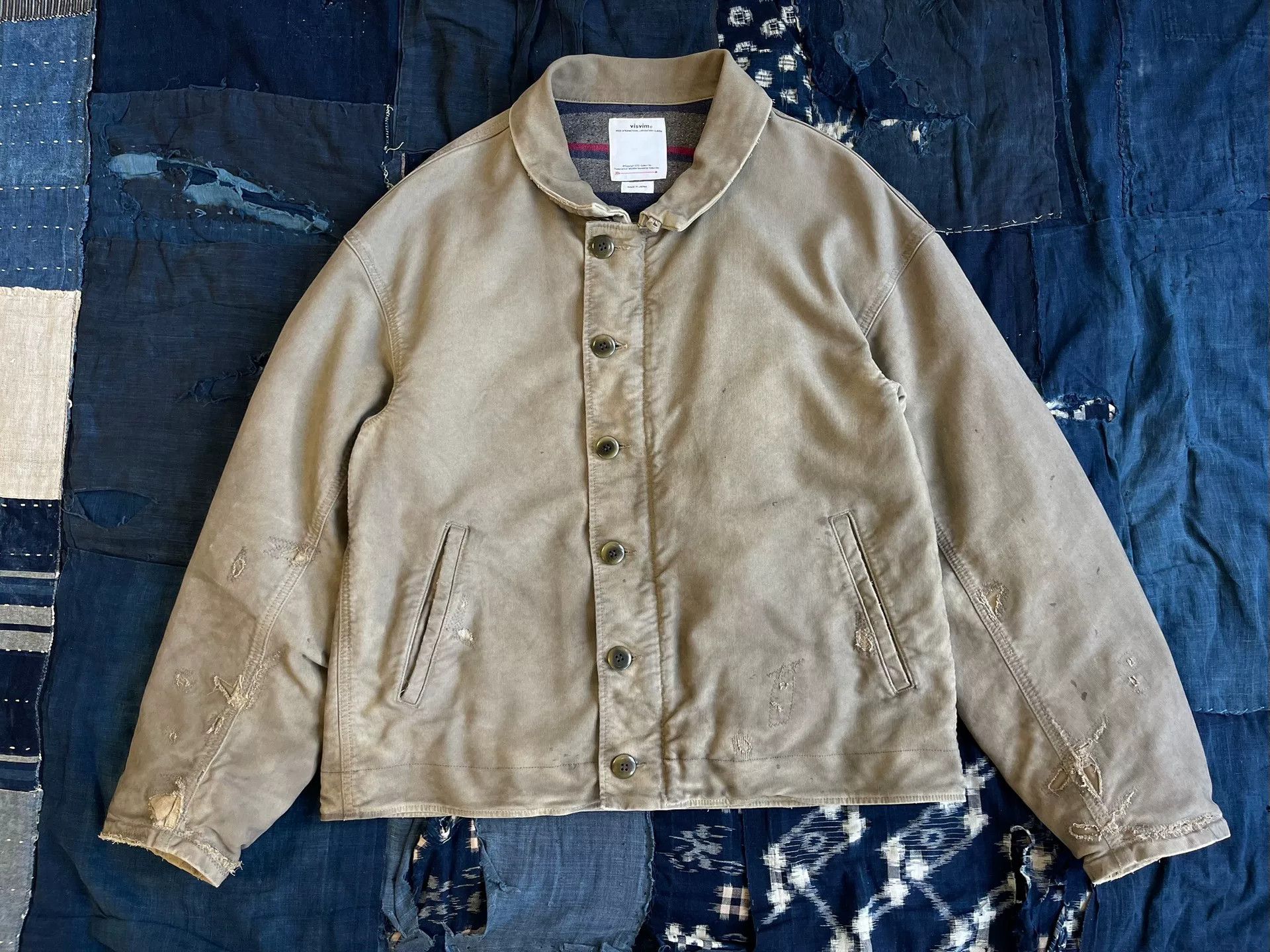 Visvim VISVIM 22AW PURSER DECK JKT G.CORDS Damaged Oil Stain