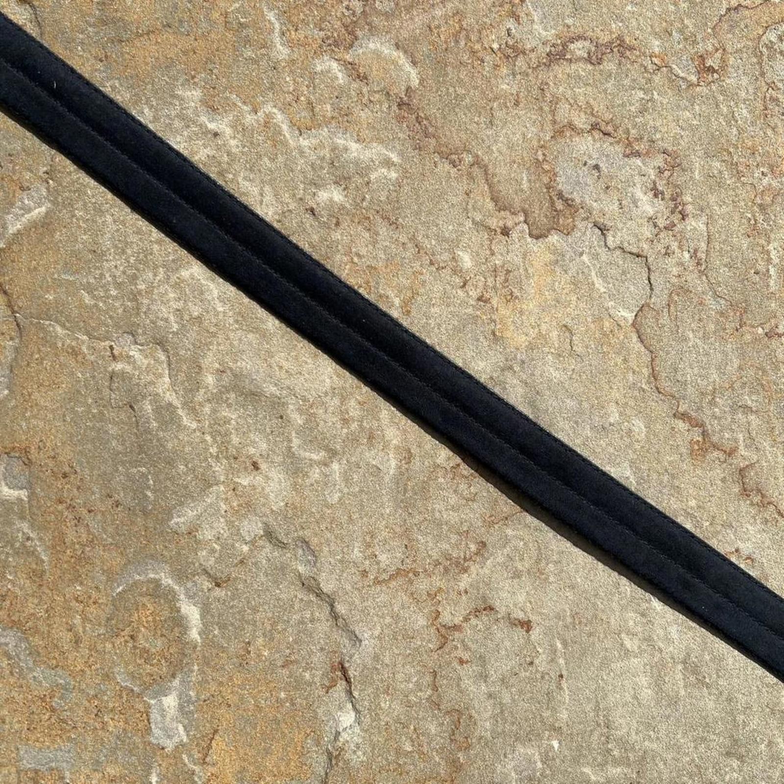 Vintage Vintage 90s Center Stitch Black Faux Suede XXL Belt Size ONE SIZE - 3 Thumbnail