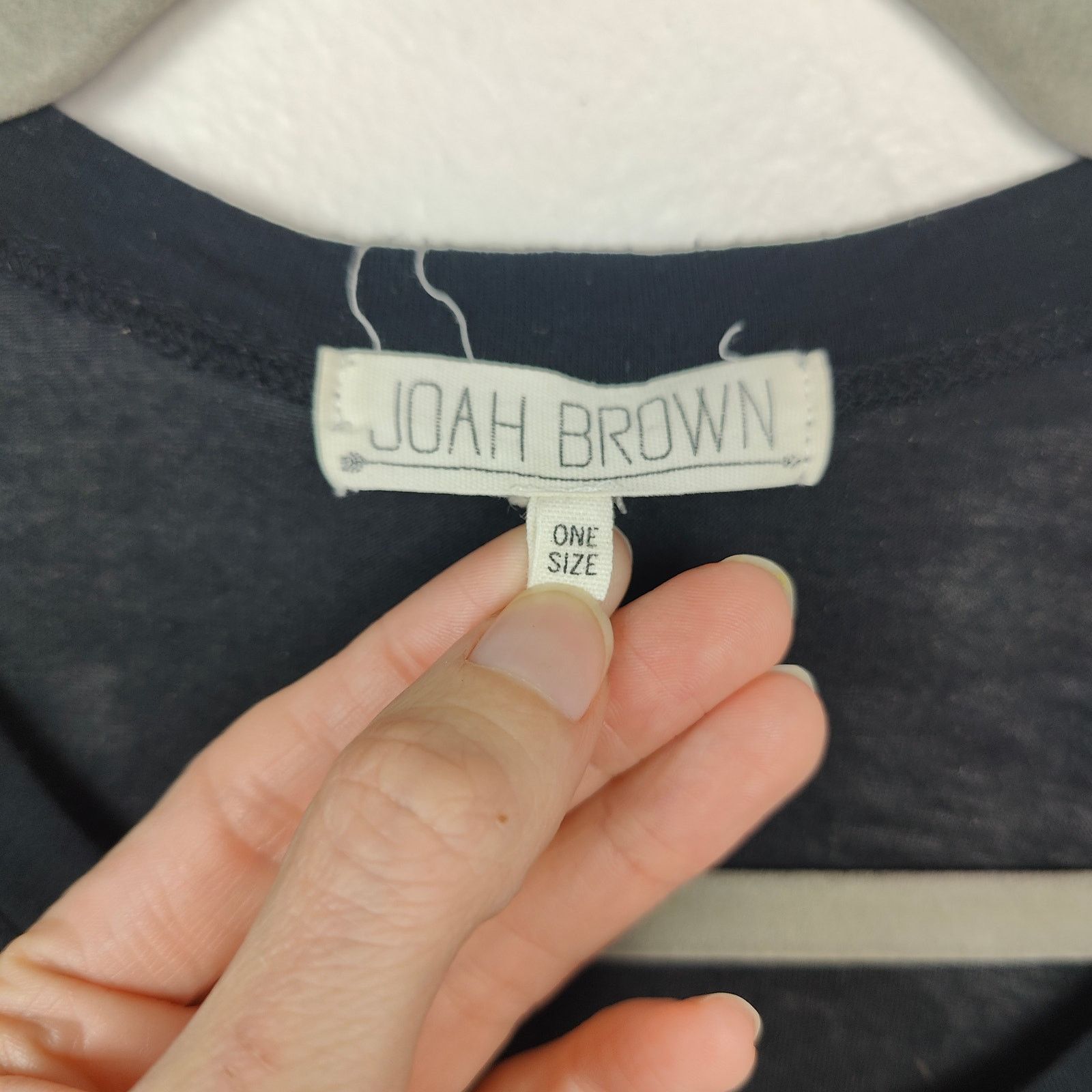Other Joah Brown Top Womens One Size Soft Black Scoopneck Hi Low Size ONE SIZE - 7 Thumbnail