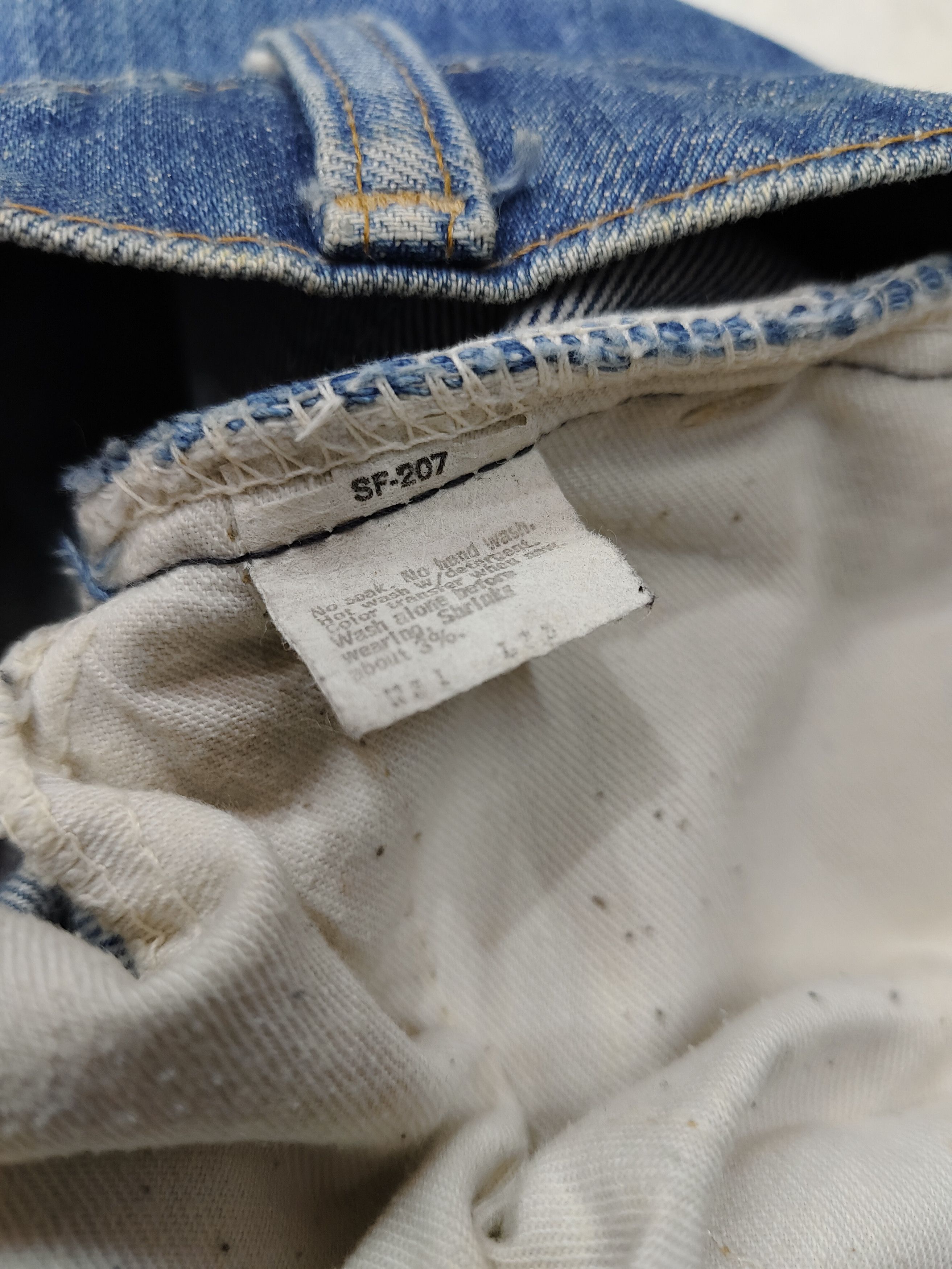 Levi's Vintage Clothing 70s Levis🔥Classic Big Bell Bottom Flare Orange Tab Jeans Size US 30 / EU 46 - 10 Thumbnail