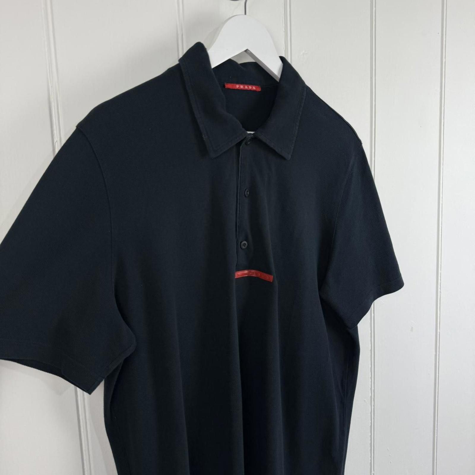 トップス 00s PRADA SPORT polo shirts black green Prada | Shirts | Prada Polo Shirt Button Up Size Xl | Poshmark