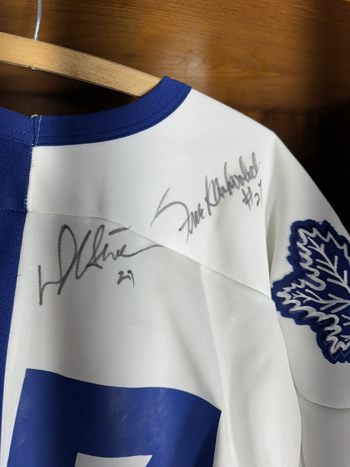 Vintage Vintage CCM Signed Split Toronto Maple Leafs Jersey Size US XL / EU 56 / 4 - 3 Thumbnail