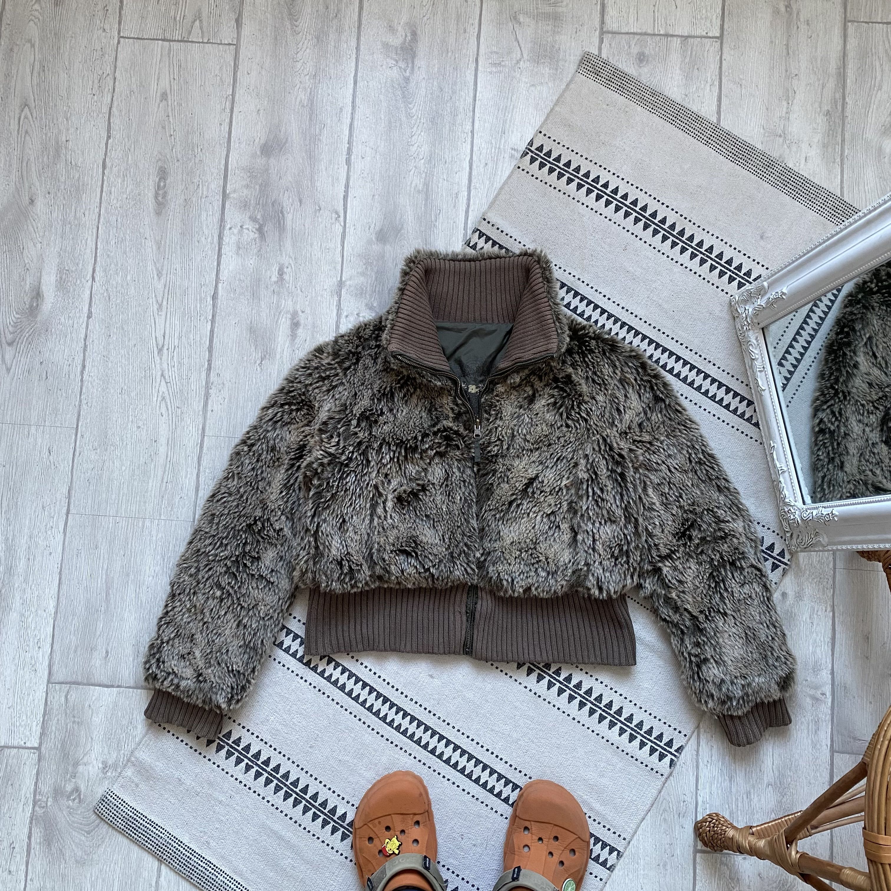 00s GLORY fur jacket japanese label y2k