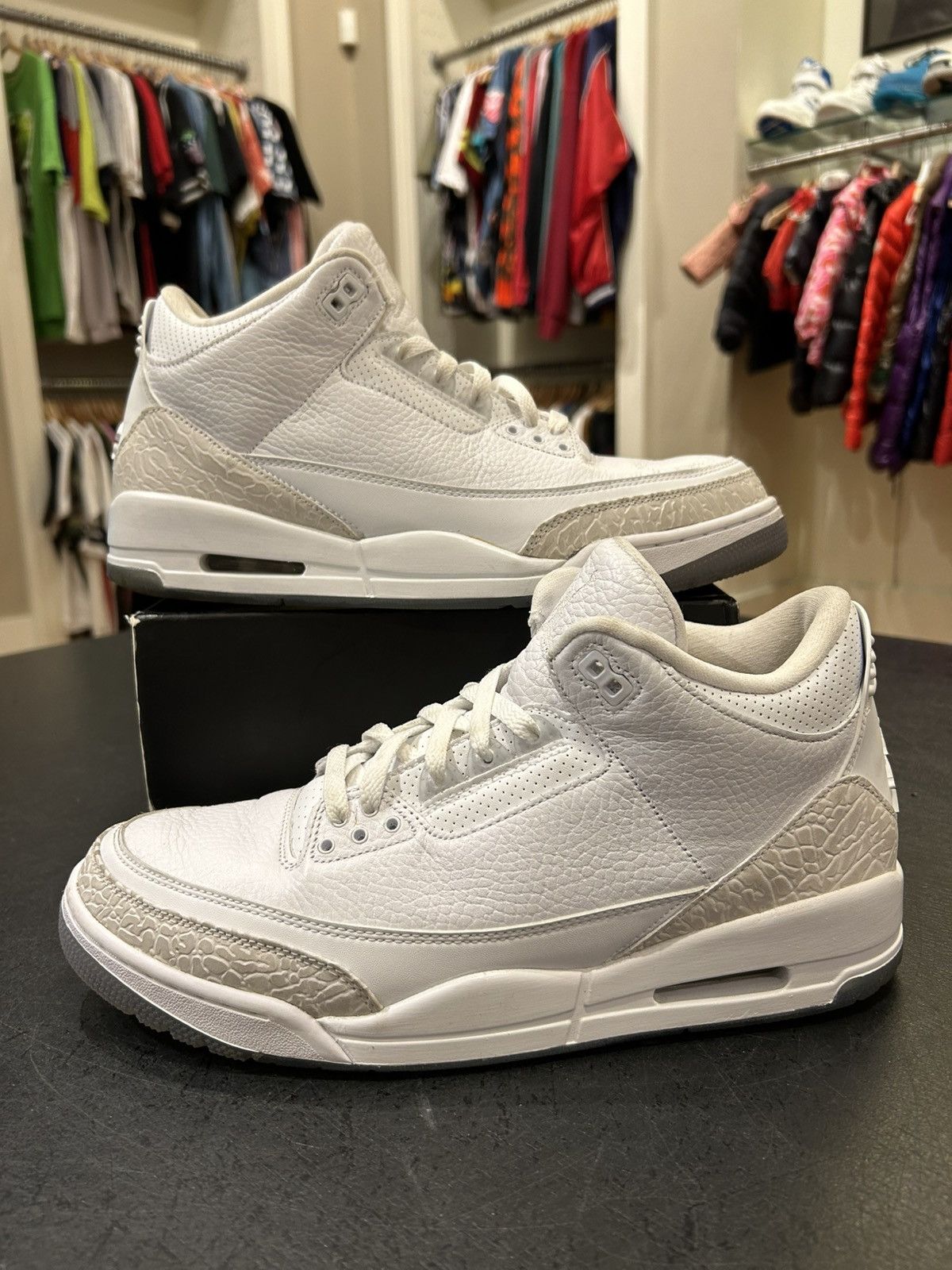 Jordan Brand Jordan 3 Retro ‘Pure White’ Size US 11 / EU 44 - 1 Thumbnail