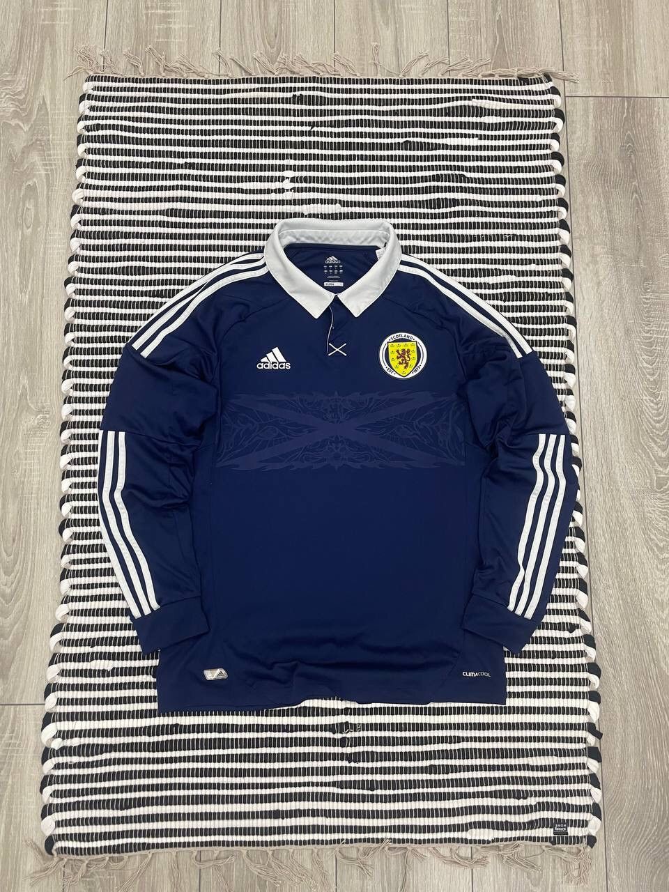 Adidas × Vintage Vintage 2011 Adidas Scotland Long Sleeve Jersey Shirt Y2K Size US L / EU 52-54 / 3 - 1 Thumbnail