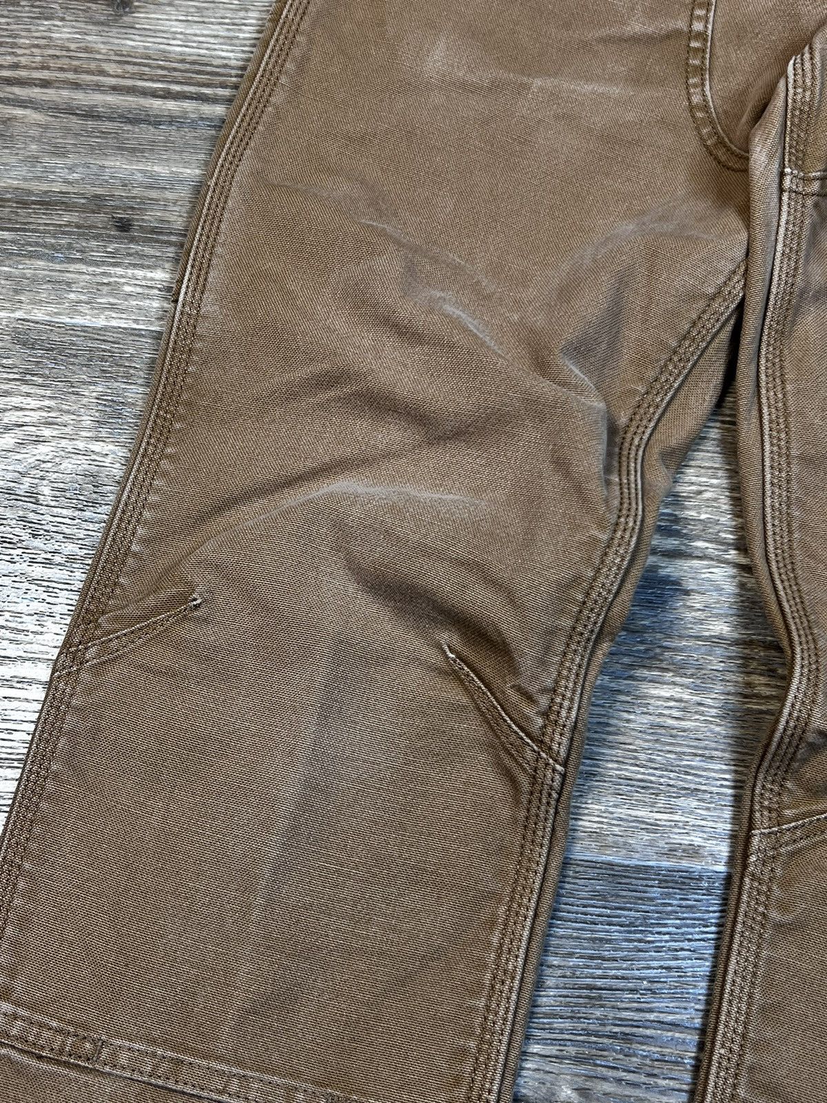 Carhartt × Vintage Vintage Carhartt Double Knee Straight Fit Brown Cargo Pants Size US 32 / EU 48 - 5 Thumbnail
