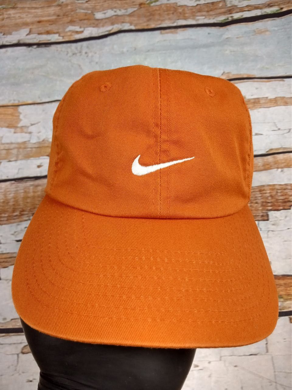 Nike Vintage 90s Y2K Nike Swoosh Orange Cap Hat Made in Korea Size ONE SIZE - 1 Thumbnail