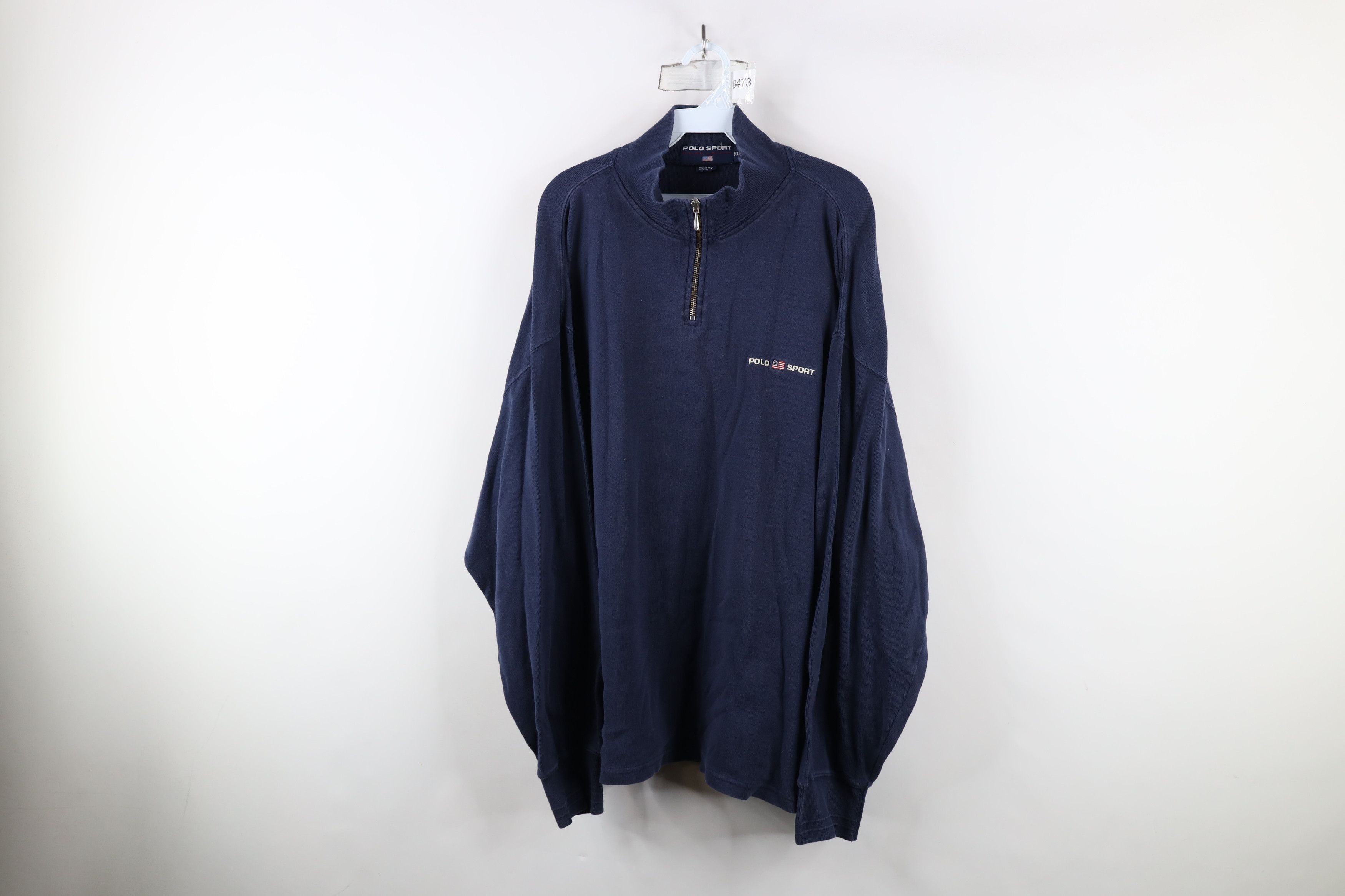 Ralph Lauren × Vintage Vintage 90s Polo Sport Ralph Lauren Ribbed Knit Sweater Size US XL / EU 56 / 4 - 1 Thumbnail