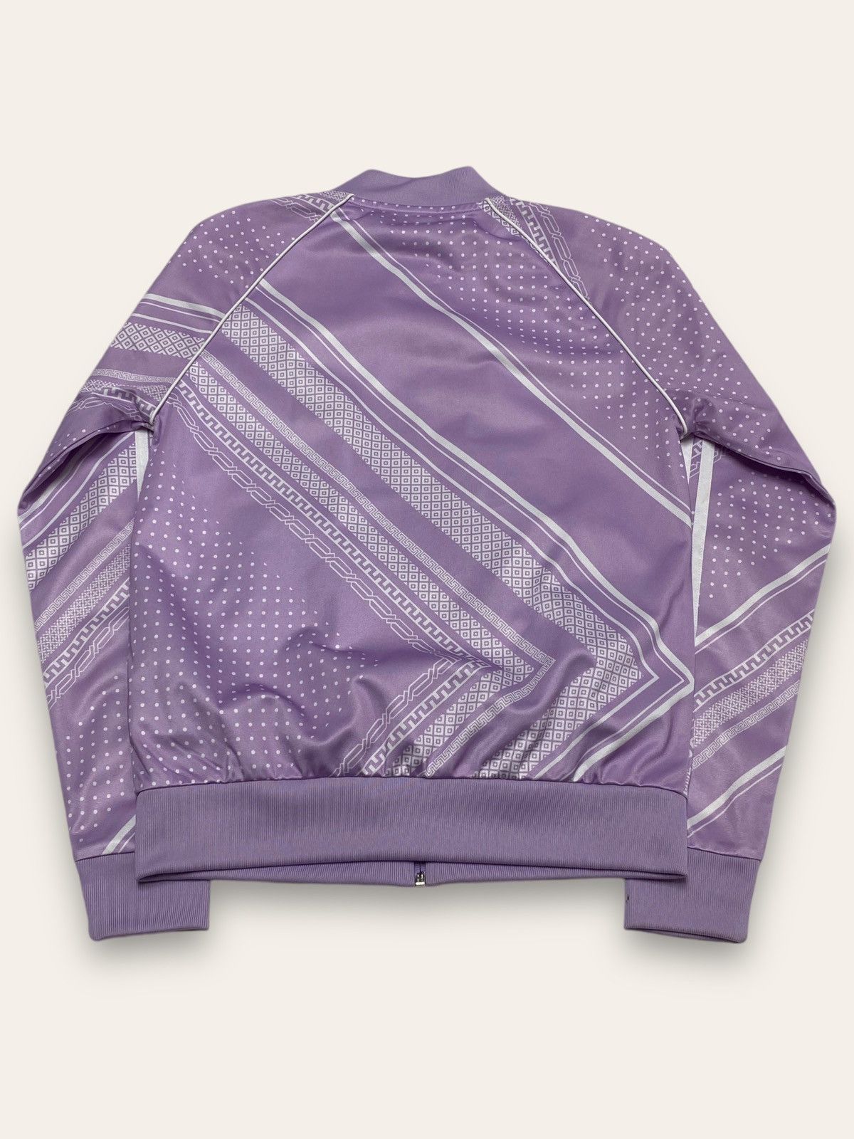 Adidas Vintage ADIDAS Bandana Purple Striped Abstract Track Zip Size M / US 6-8 / IT 42-44 - 6 Thumbnail