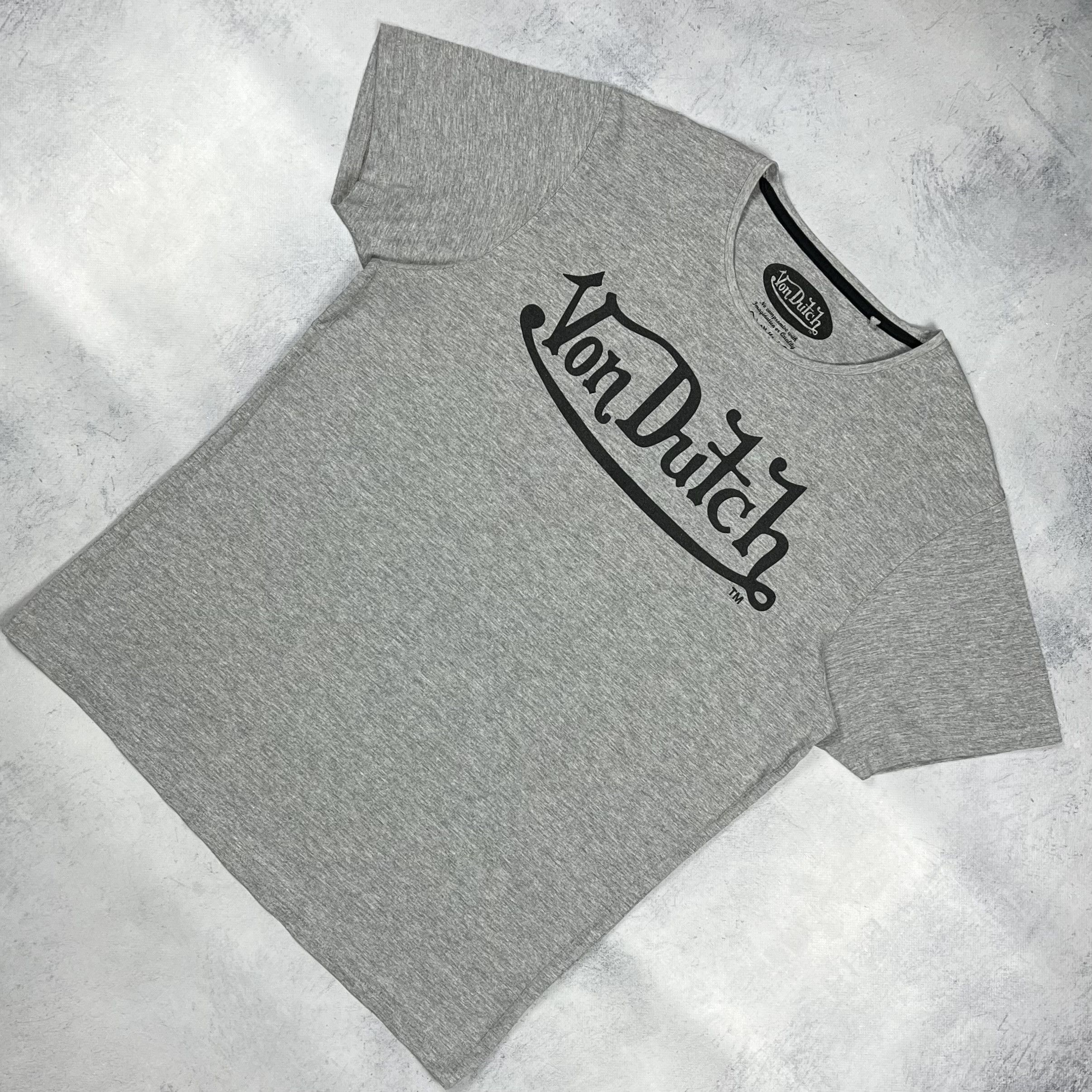 Von Dutch Vintage Von Dutch Big Logo Y2K T Shirt 00’s Size US XL / EU 56 / 4 - 1 Thumbnail