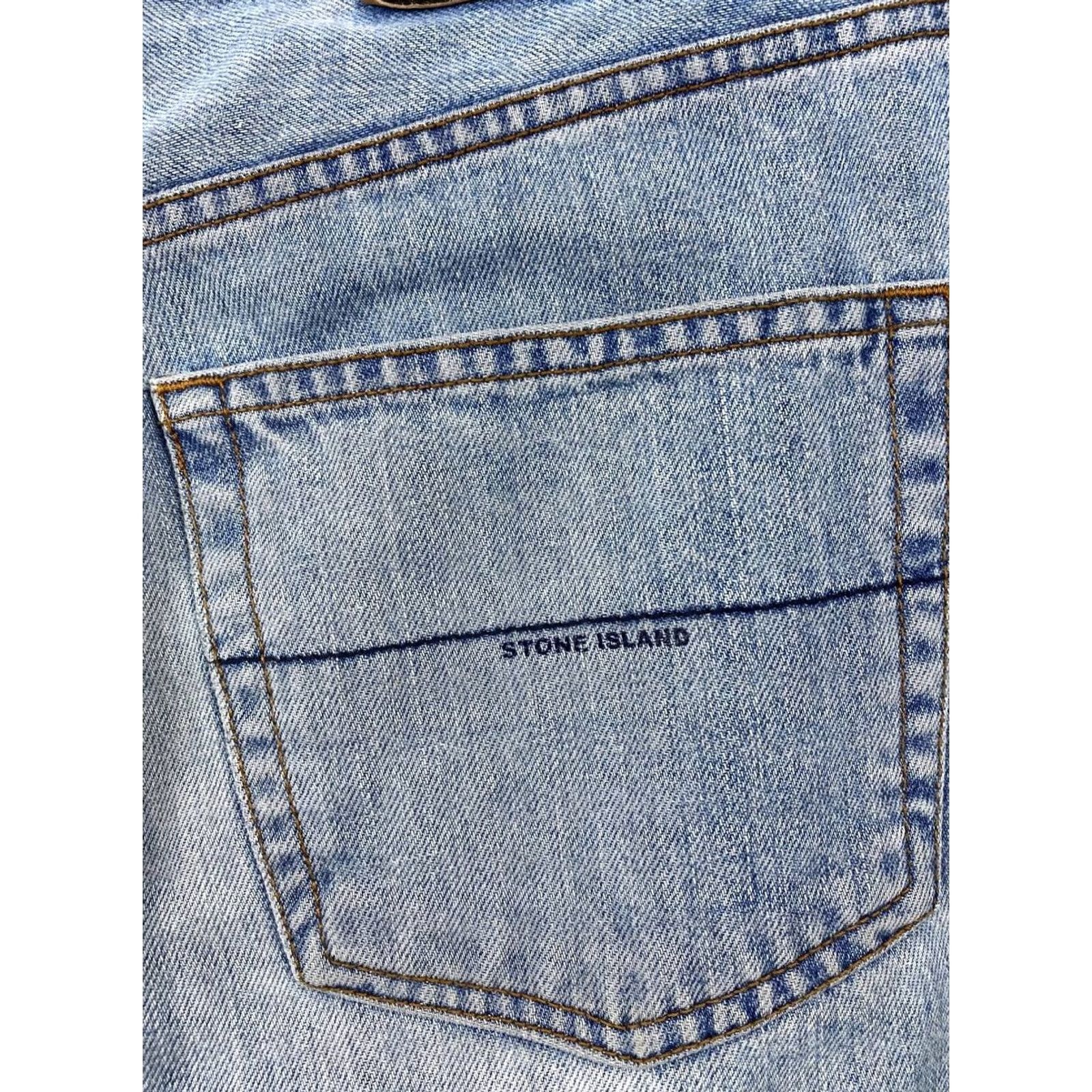 Stone Island VINTAGE Stone Island Denim Jeans 90s Men Size 33 Blue Stone Island Jeans Denim 5-Pocket Men Size US 33 - 7 Thumbnail