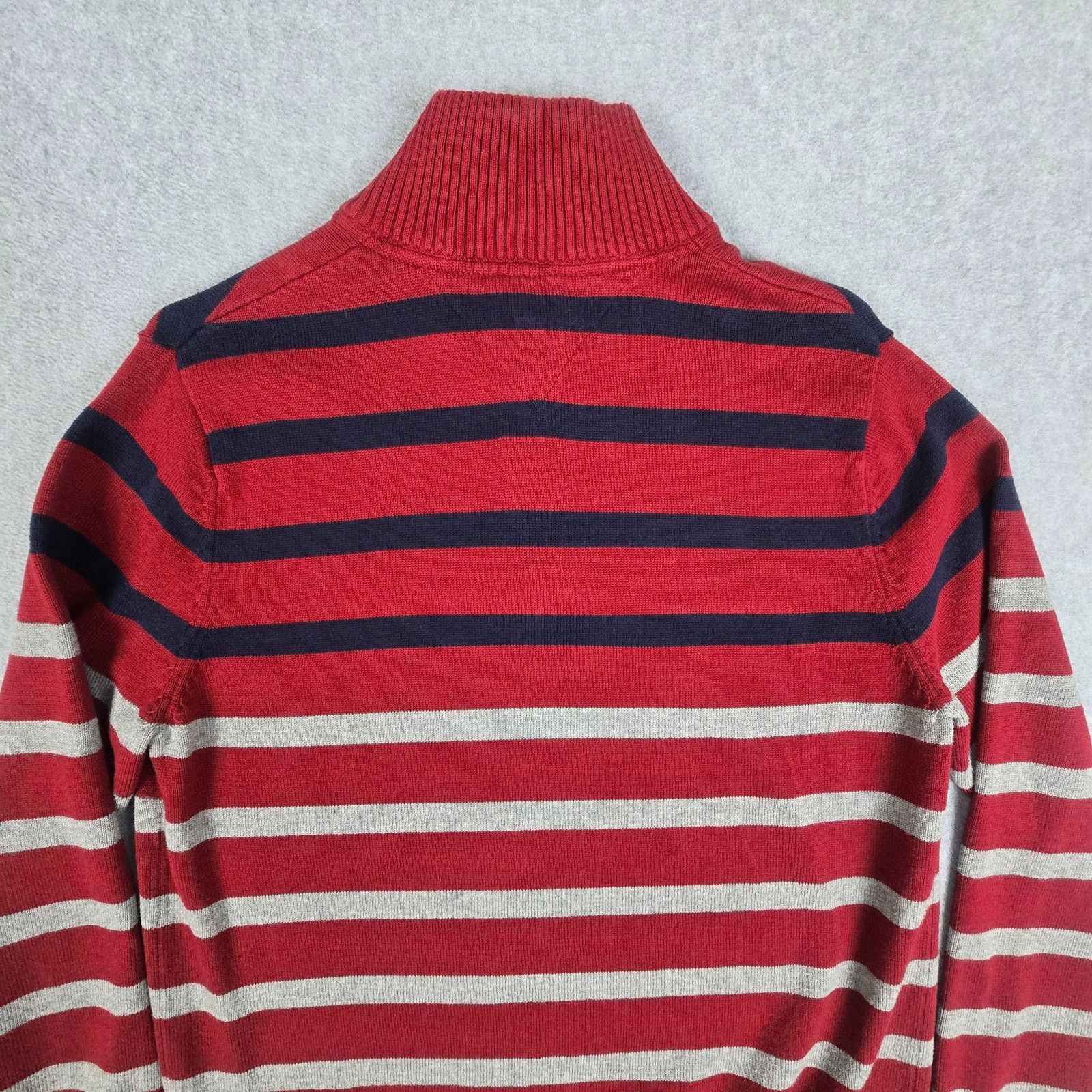 Tommy Hilfiger Tommy Hilfiger Large Stripe Quarter Zip Sweater Size US L / EU 52-54 / 3 - 7 Thumbnail