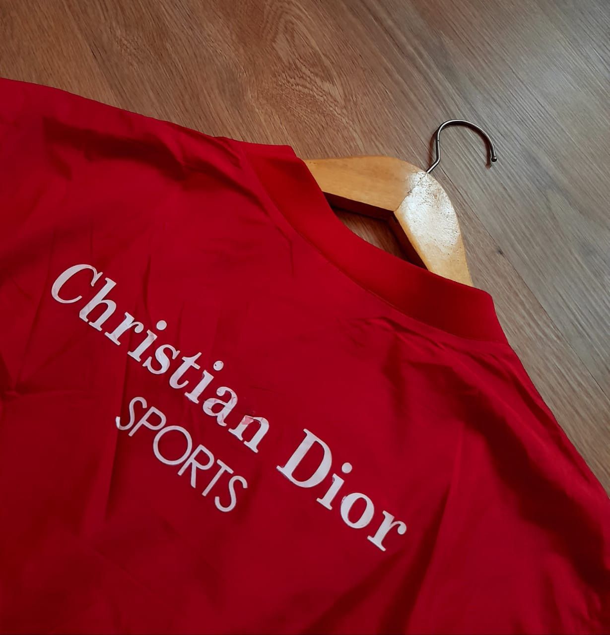 image of Christian Dior Monsieur x Vintage Back List Logovintage Christian Dior Sport Light Jacket in Red (S