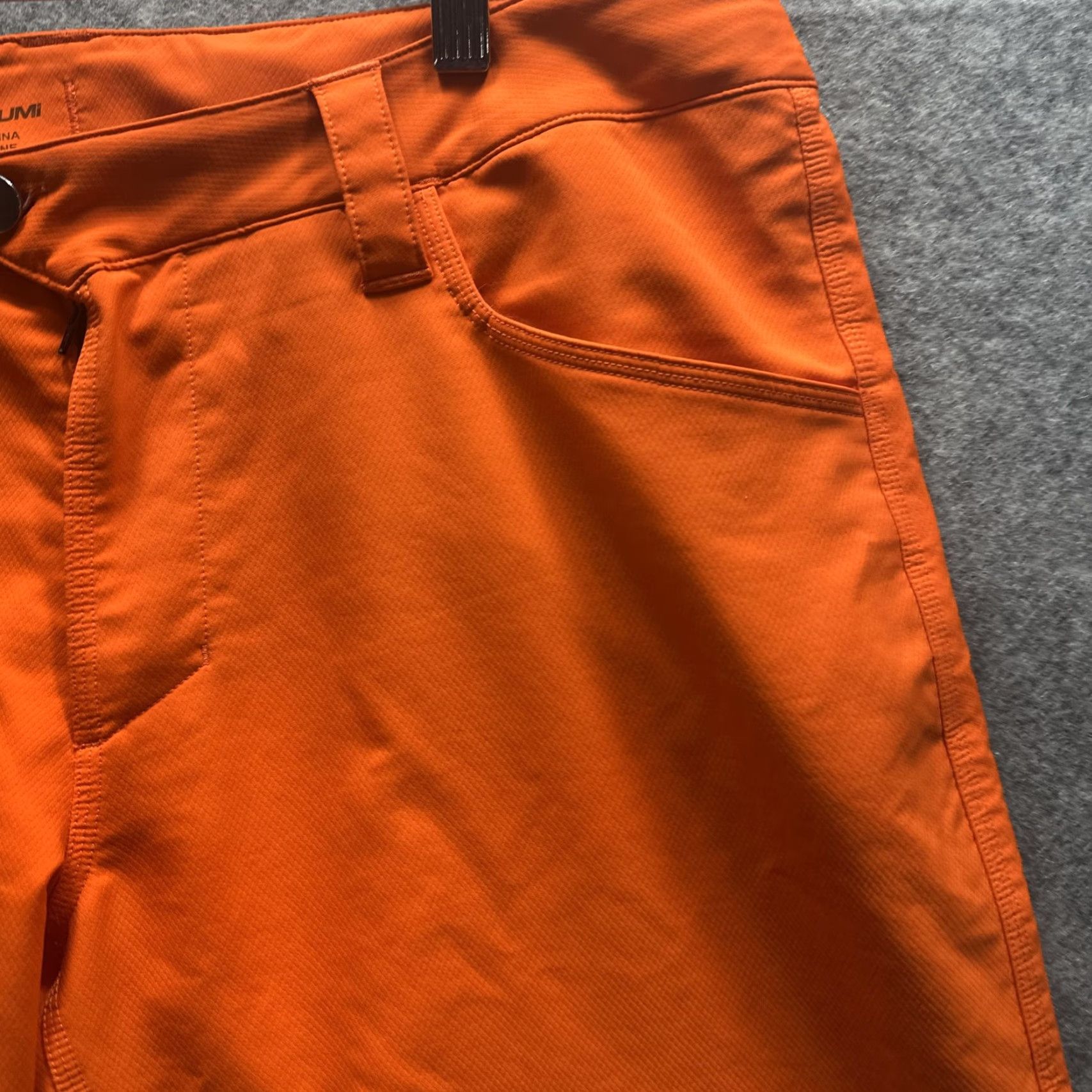 PEARL iZUMi Pearl Izumi Shorts Mens L Orange Biker Cycling Quick Dry Zip Pocket Trail Size US 33 - 5 Thumbnail