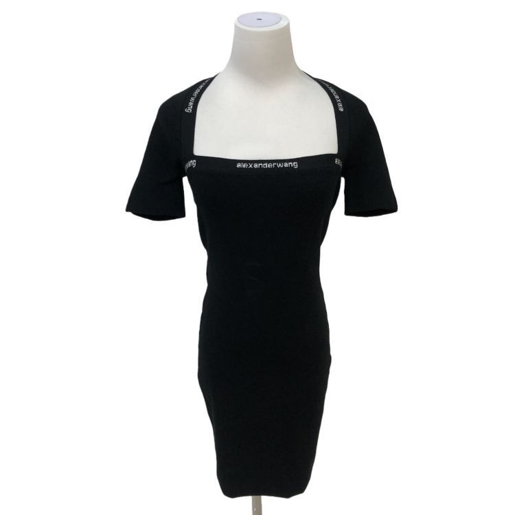 Alexander Wang Alexander Wang Logo Knit Midi Dress Size S Size S / US 4 / IT 40 - 1 Thumbnail