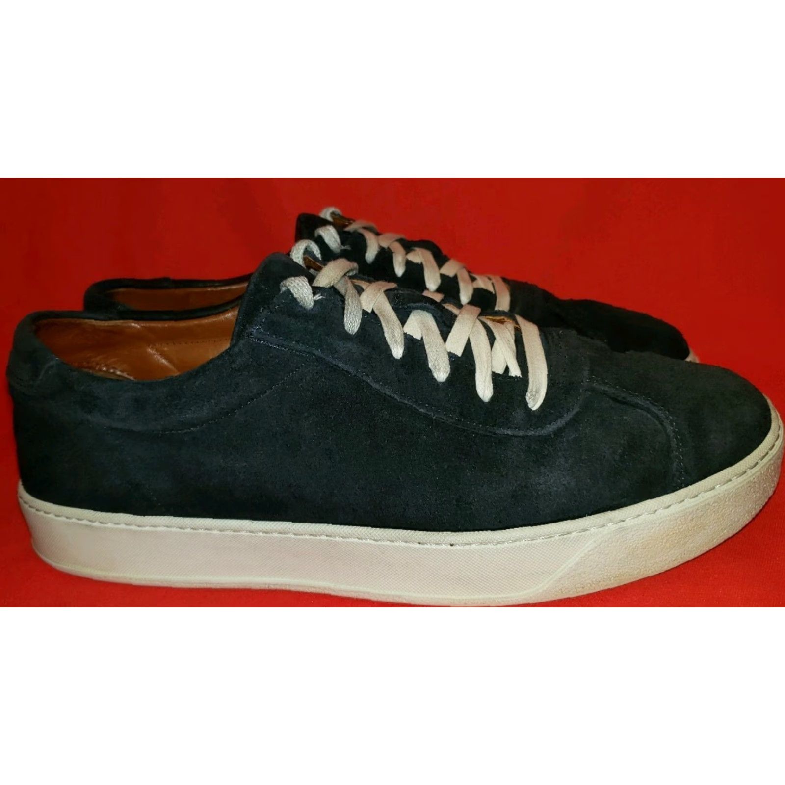 Allen Edmonds Allen Edmonds Men's Court Canal Suede Sneakers 10M Blue Model 3742 43869 Sneakers Casual Shoes Shoes Court Canal Suede Blue 10M Mens Size US 10 / EU 43 - 5 Thumbnail
