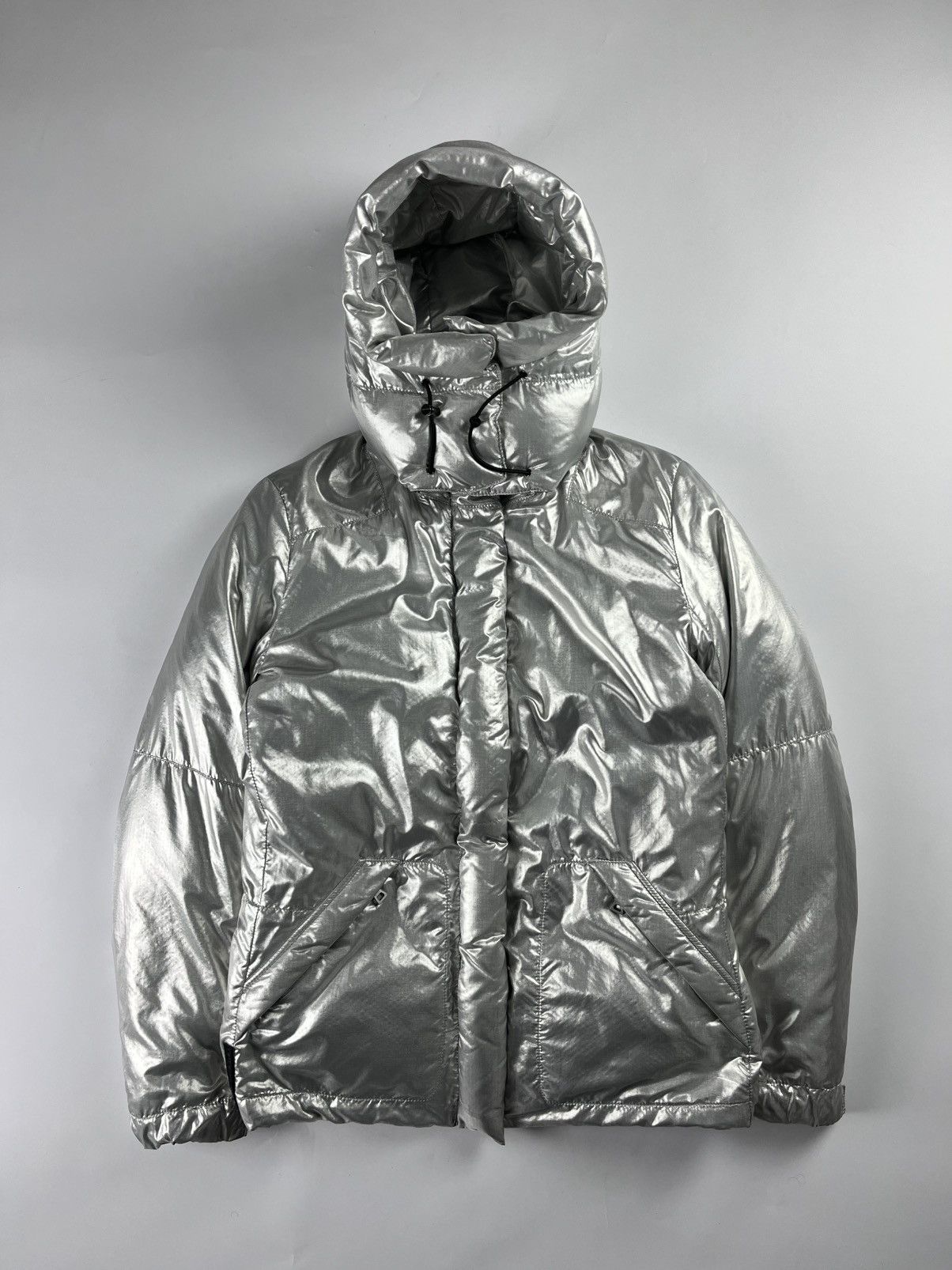 Prada Prada Silver Astro Puffer Jacket FW 2006 Size S / US 4 / IT 40 - 1 Thumbnail