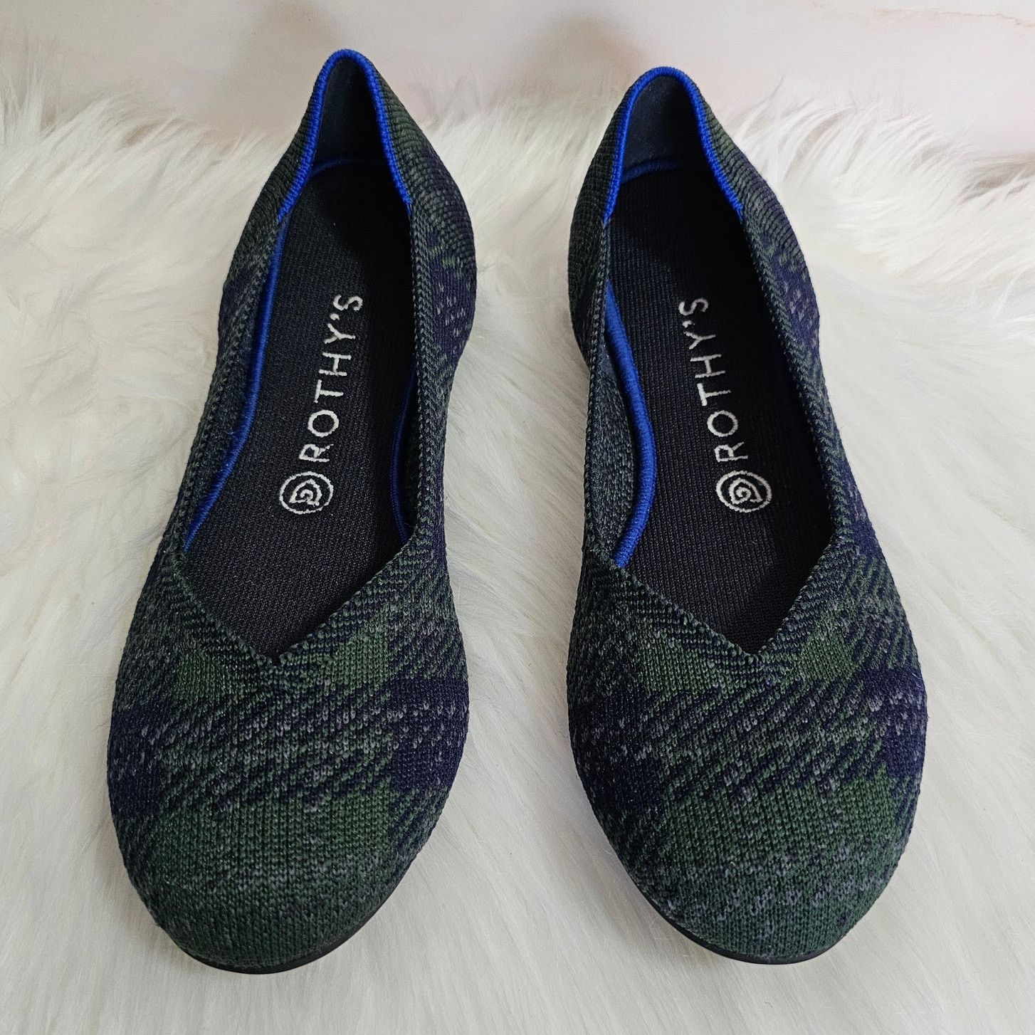 Rothy's Rothy's Limited Ed The Flat Forest Tartan Round Toe Shoes 9 Size US 9 / IT 39 - 2 Thumbnail