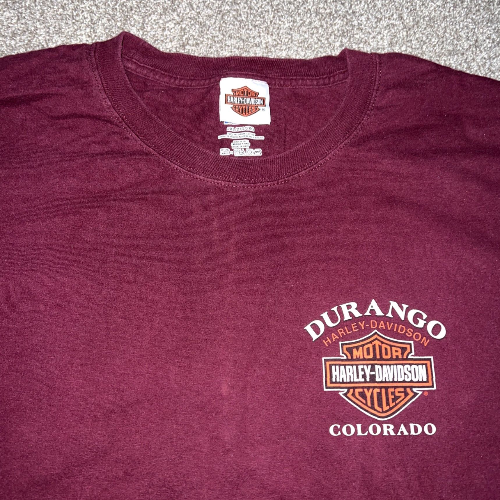 Harley Davidson Harley-Davidson Red Graphic T-Shirt Mens 2XL Red Harley-Davidson Shirt Mens 2XL Size US XXL / EU 58 / 5 - 3 Thumbnail