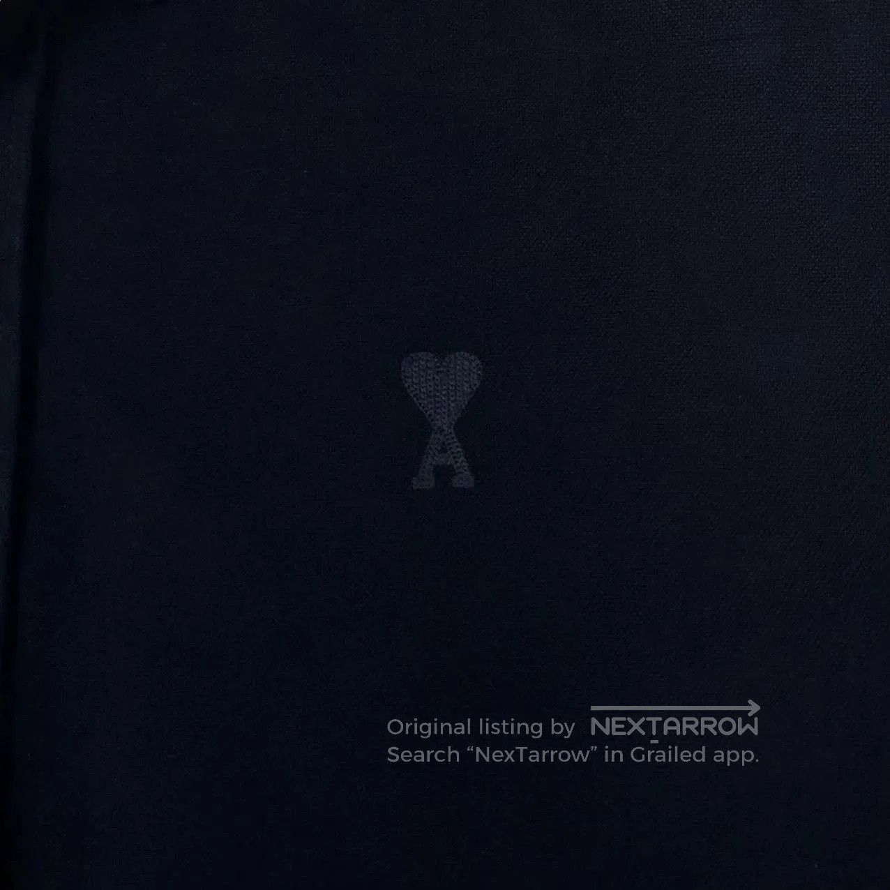 AMI navy blue long sleeve button. Size US L / EU 52-54 / 3 - 4 Thumbnail