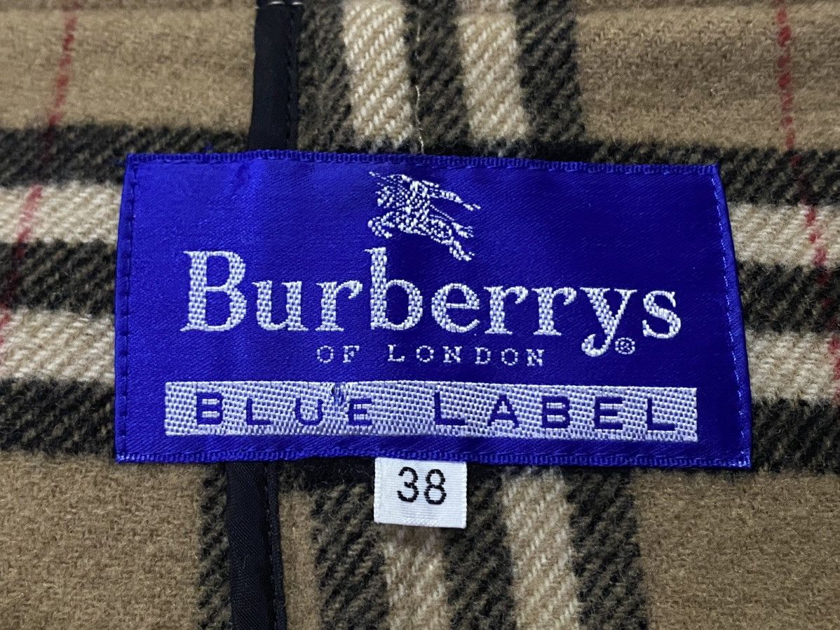 Burberry Burberrys Blue Laber Novacheck Wool Duffle Jacket Size US M / EU 48-50 / 2 - 12 Thumbnail