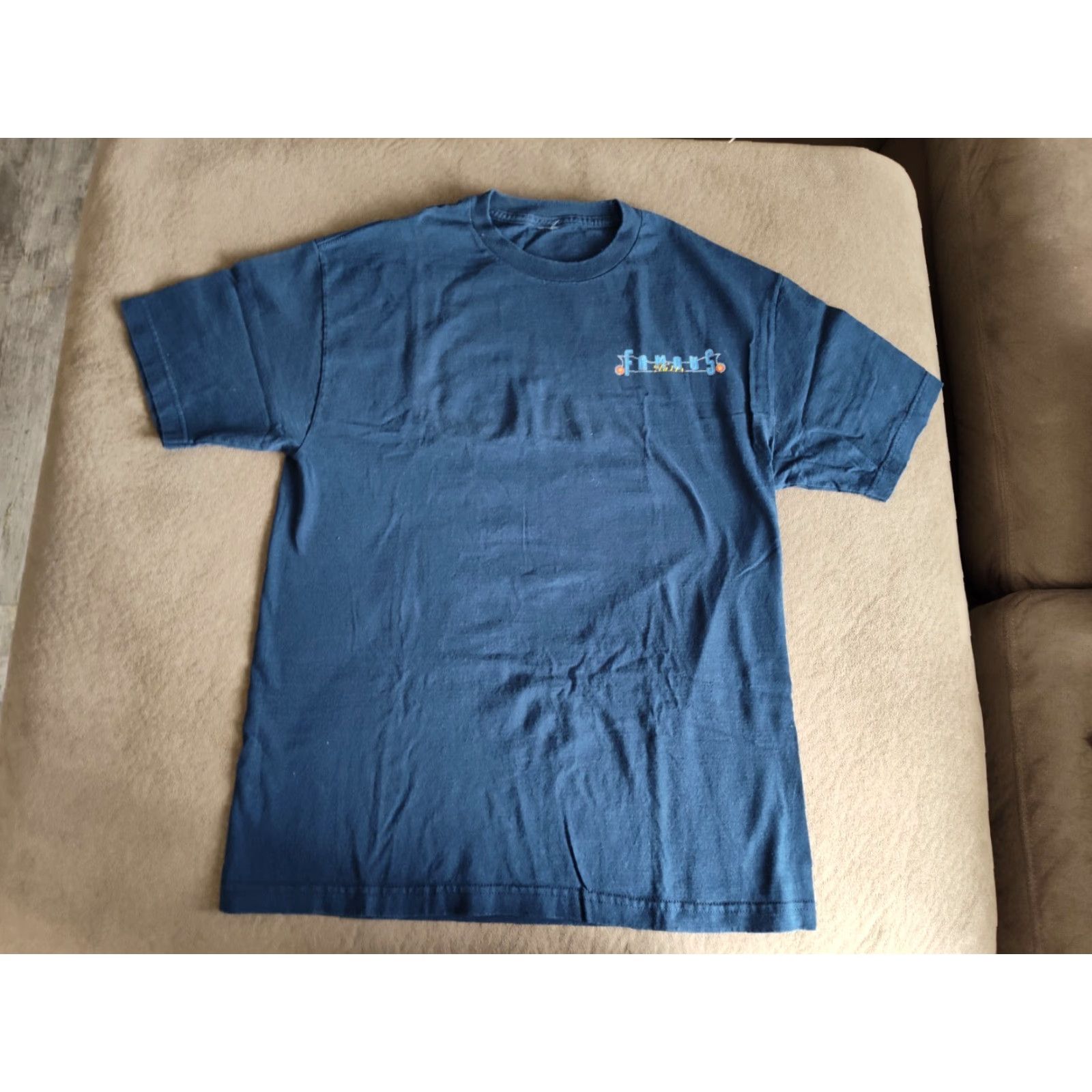 Vintage FAMOUS TRADITIONS Shirt Mens Large Blue Classic Cars Short Sleeve Cotton Tee Size US L / EU 52-54 / 3 - 2 Thumbnail