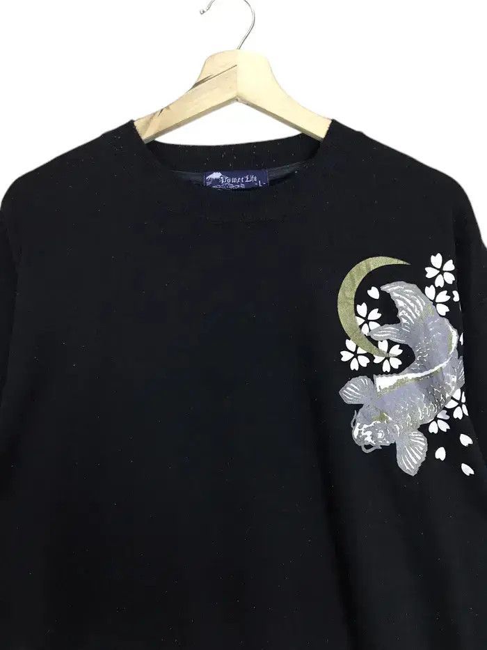 Japanese Brand Vintage Sukajan Japan Koi Fish Element Sweatshirts Size US L / EU 52-54 / 3 - 3 Thumbnail