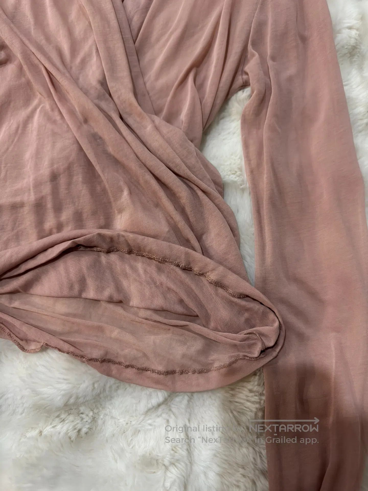 Saint Laurent Paris Saint Laurent Paris Ruffled deep V sheer undergarment| Size US S / EU 44-46 / 1 - 9 Thumbnail