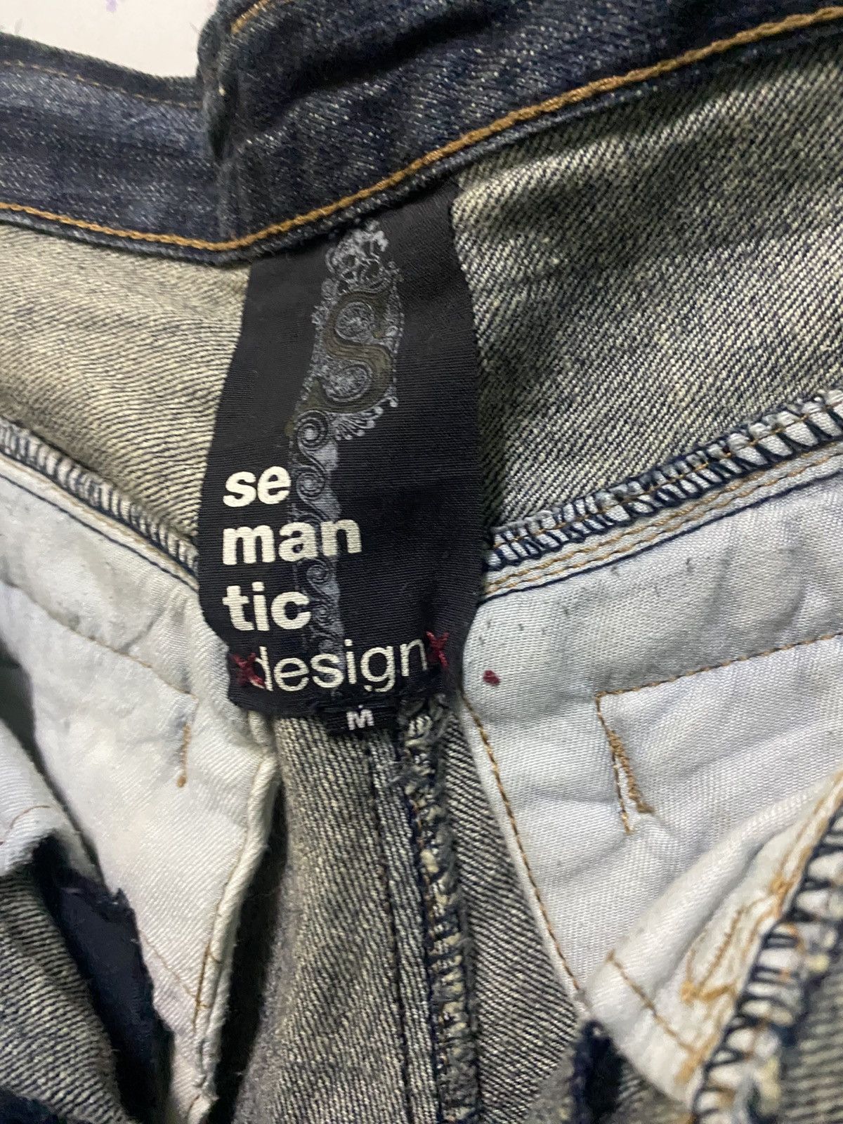 Le Grande Bleu (L.G.B.) × Vintage × semanticdesign Semantics design many pockets very rare Size US 32 / EU 48 - 11 Thumbnail