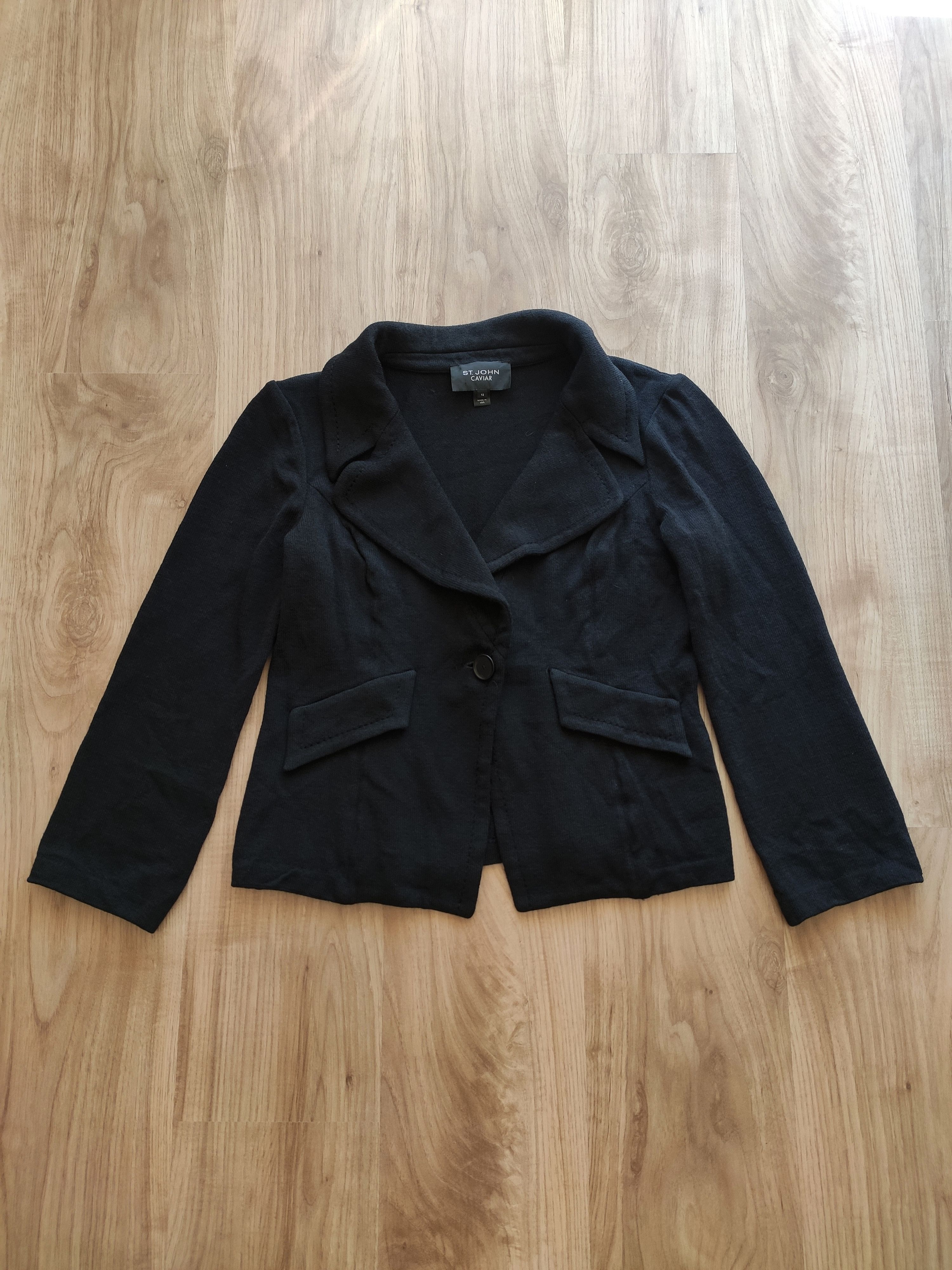 St. John Rare vintage St. John Caviar women cardigan jumper jacket Size M / US 6-8 / IT 42-44 - 1 Thumbnail