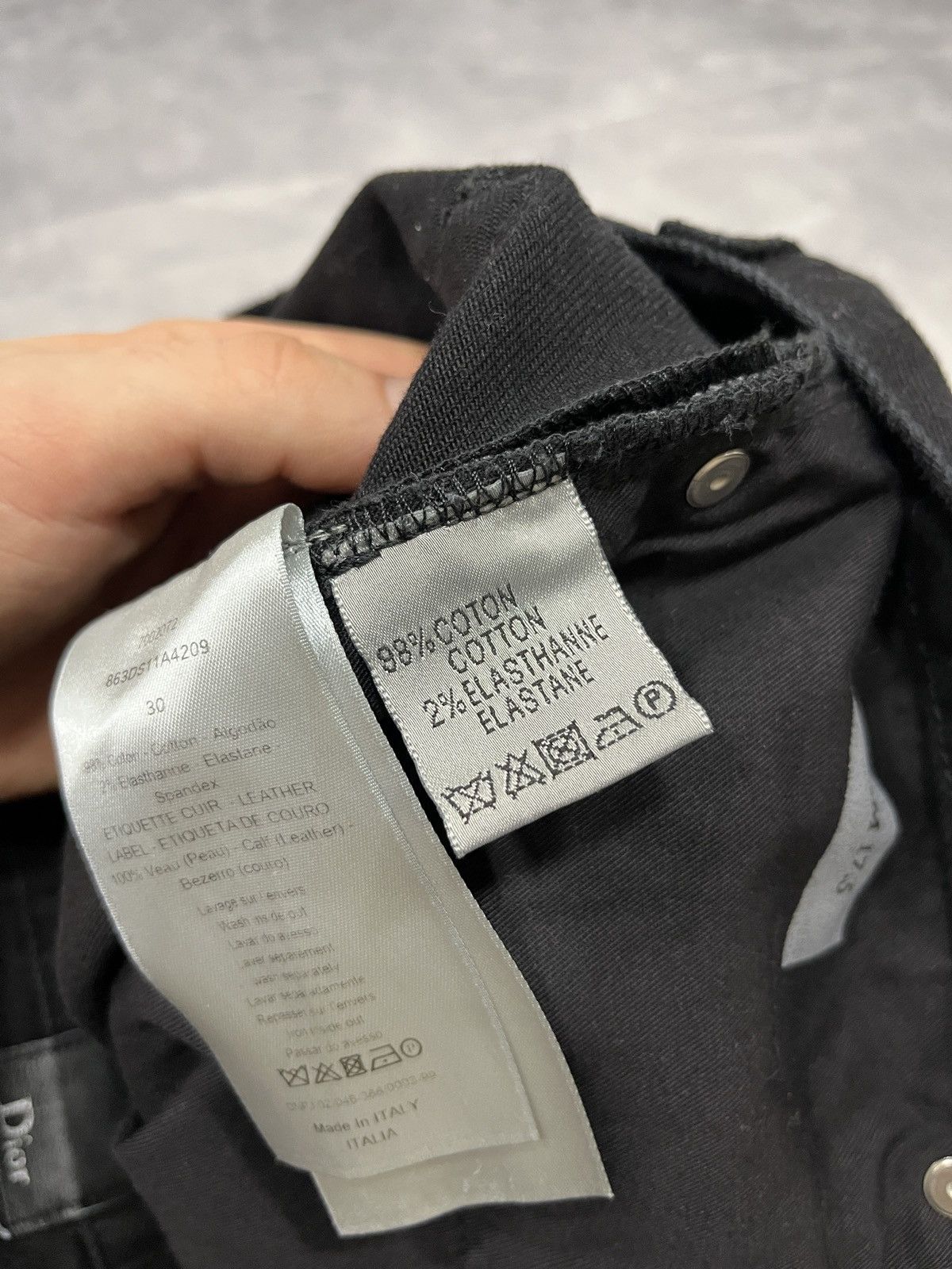 Dior SS18 Dior Homme Kris Van Assche Black 'SLIM 17.5' Denim Size US 30 / EU 46 - 8 Thumbnail