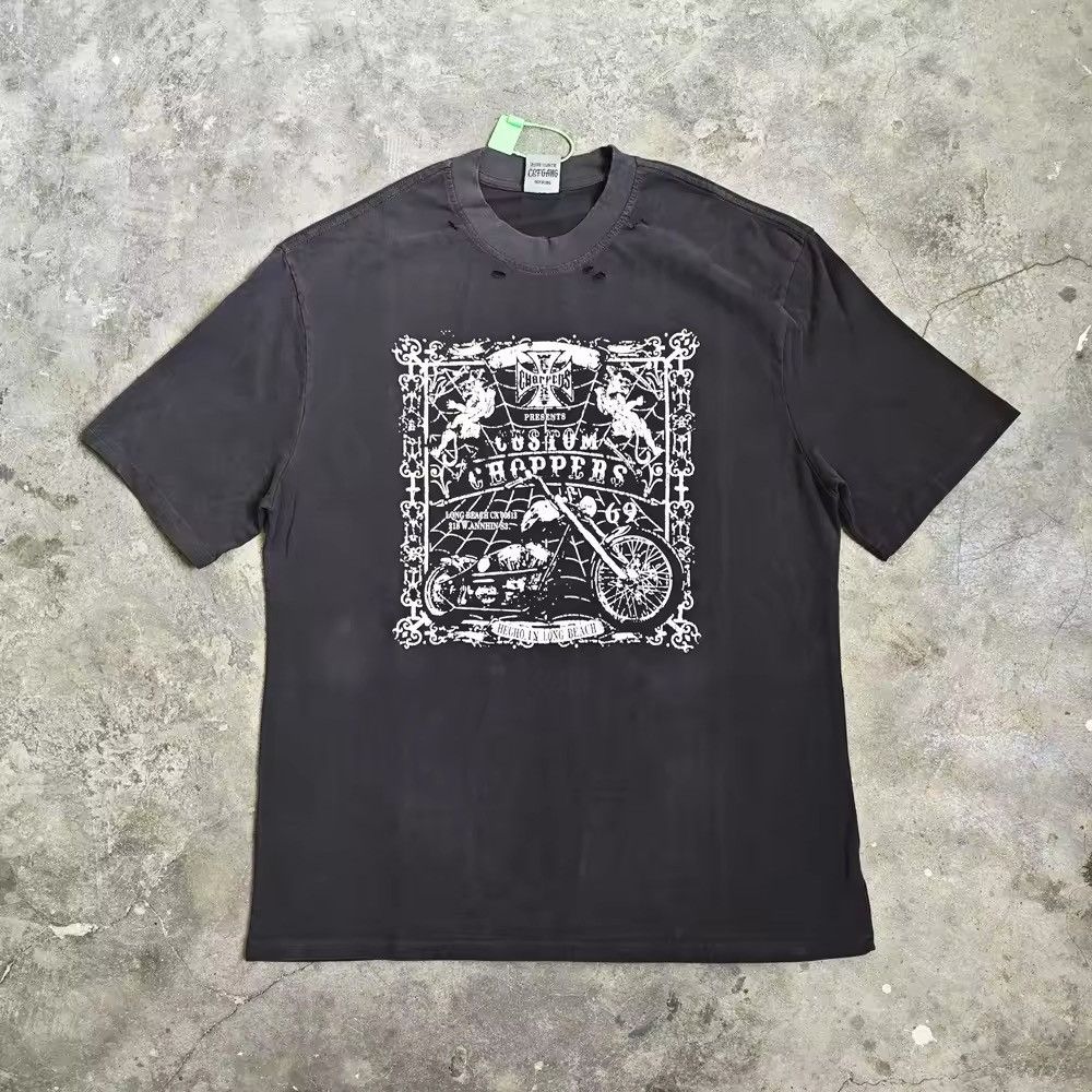 Japanese Brand × Vintage West Coast Choppers Logo Graphics Printed Short Sleeve Shirt Size US XL / EU 56 / 4 - 1 Thumbnail