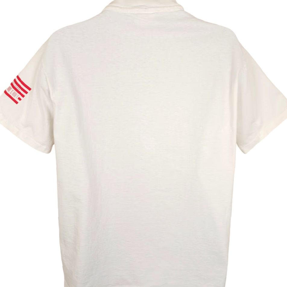 Vintage VINTAGE Este Lauder T Shirt Mens Size Large White 90s Red Hot & Blue Made In USA Size US L / EU 52-54 / 3 - 5 Thumbnail