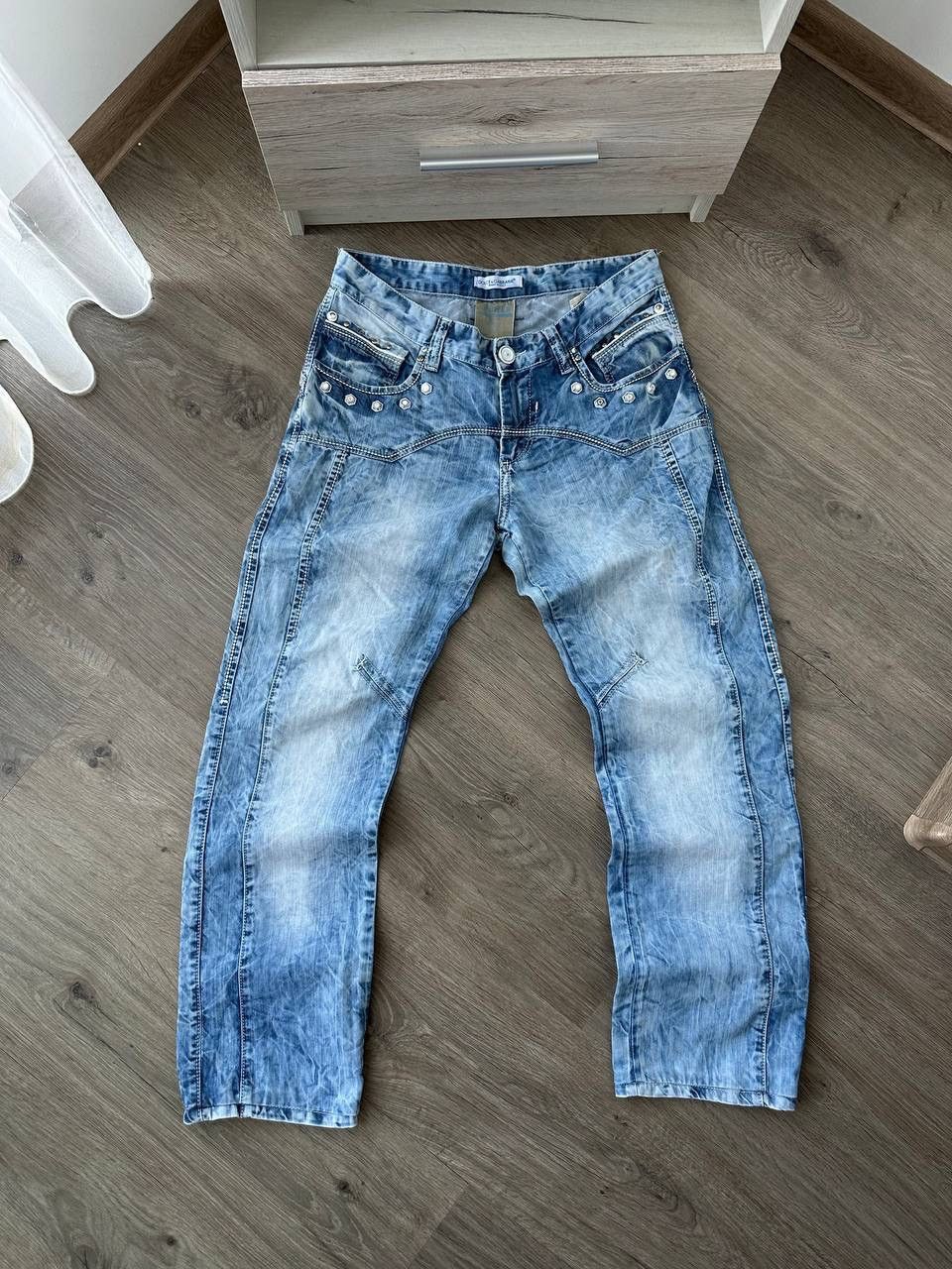 Dolce & Gabbana × Vintage Vintage Dolce Gabbana Blue Denim Avantgarde Pants Size US 32 / EU 48 - 2 Thumbnail