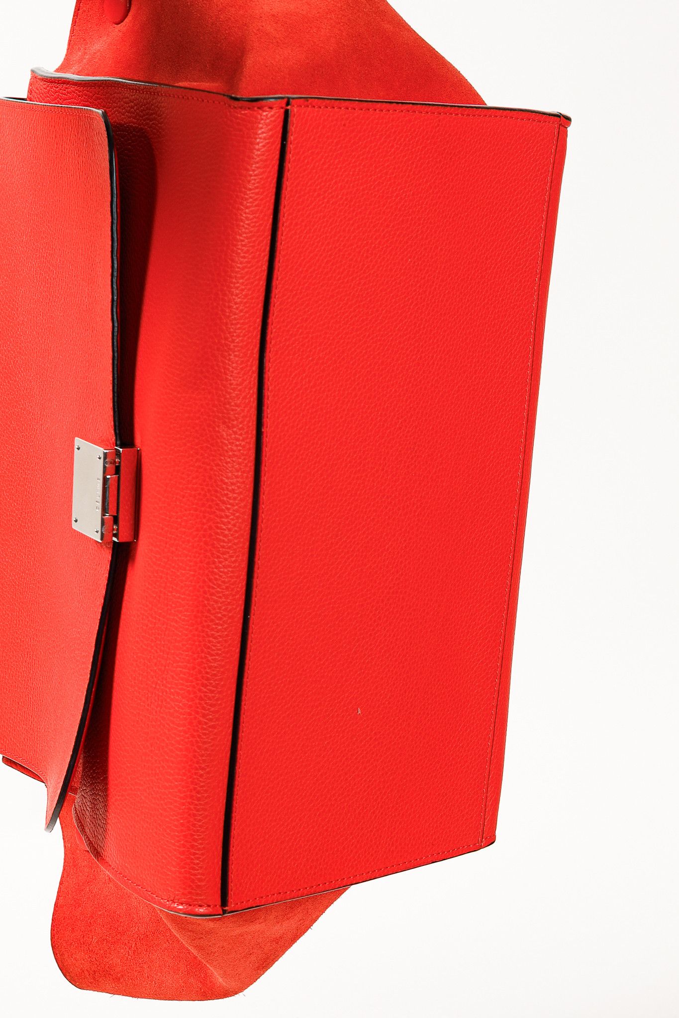 Celine Celine Trapeze Medium in Orange Leather and Suede Size ONE SIZE - 5 Thumbnail