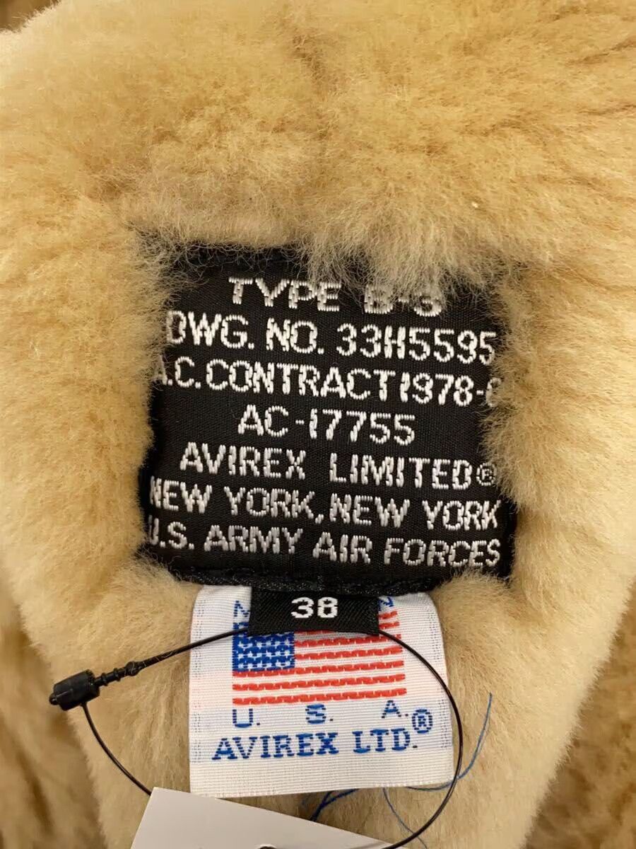 Avirex Avirex B-3 Flight Jkt Made In Usa Real Mouton Sheepskin Brwn Size US L / EU 52-54 / 3 - 3 Thumbnail