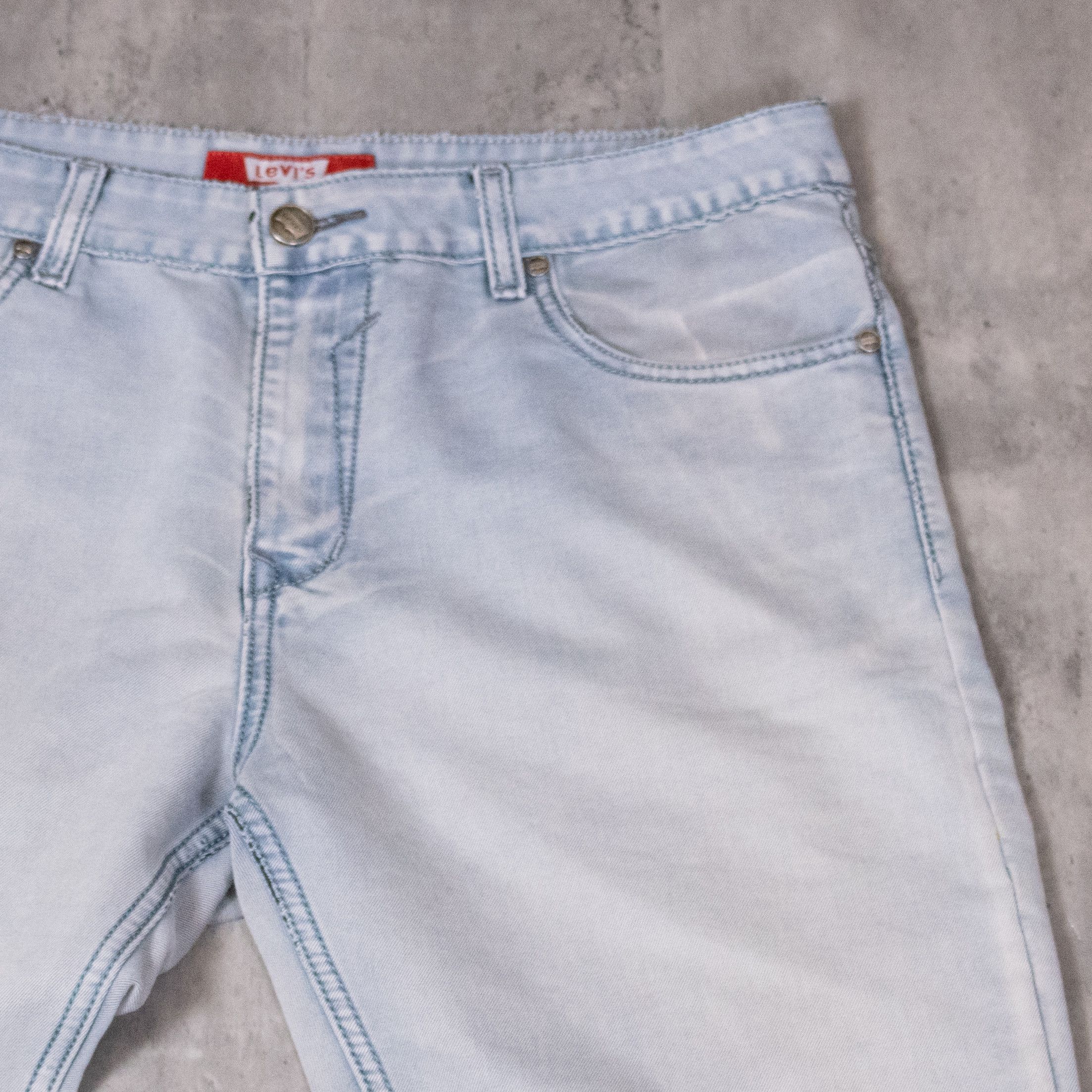 Levi's Vintage Clothing × Vintage Y2K 2000's Levis 514 Lightwash Baggy Fit Wide Denim Pant's Size US 37 - 9 Thumbnail