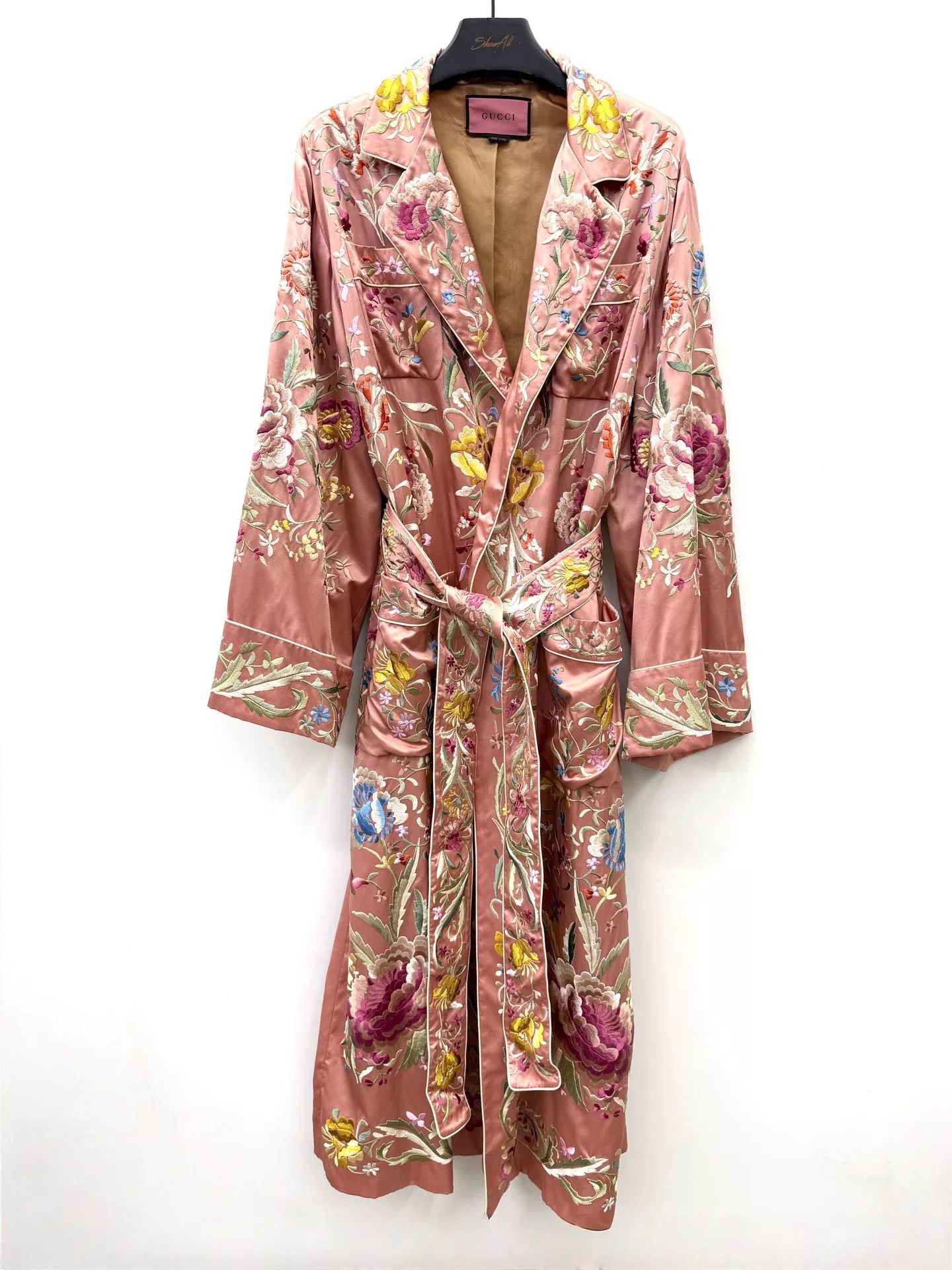 Gucci Gucci Floral Embroidered Silk Robe Size US M / EU 48-50 / 2 - 1 Thumbnail