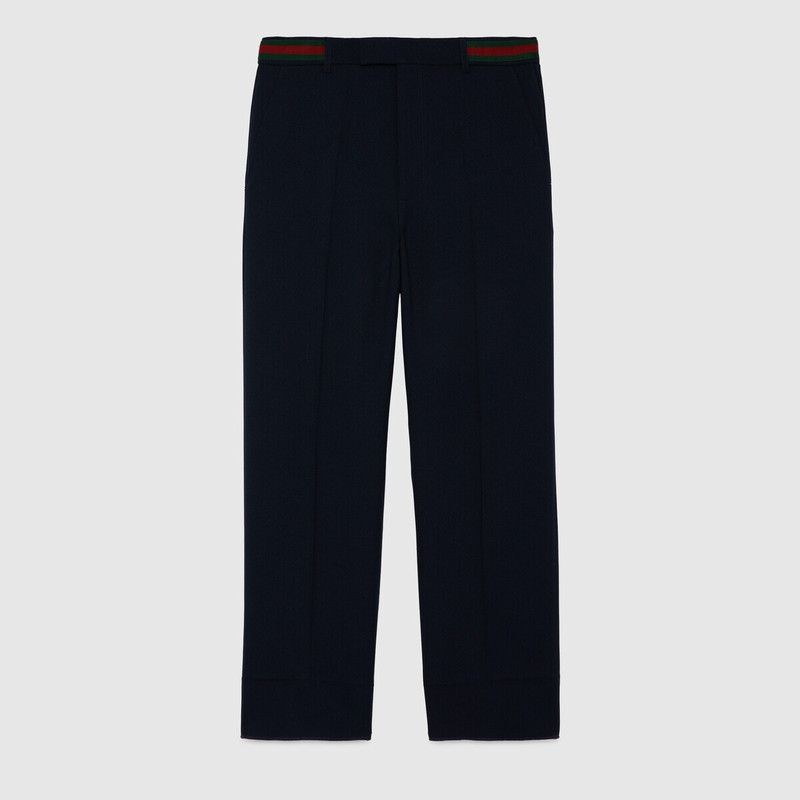 Gucci o1loc1c0226 751788 Fluid Drill Pant With Web Detail Size US 28 / EU 44 - 1 Preview