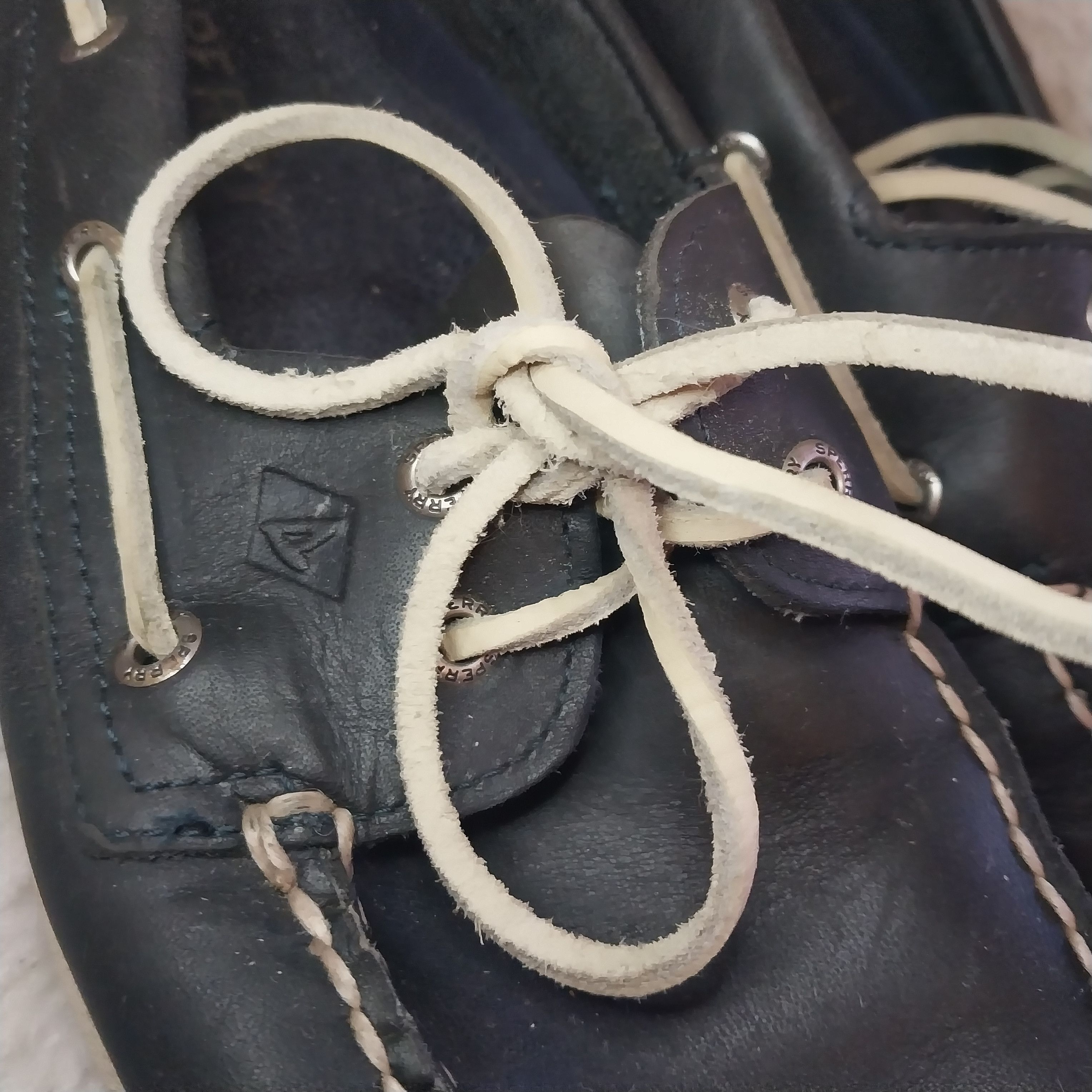 Sperry Sperry topsiders navy blue leather size 11 Size US 11 / EU 44 - 2 Thumbnail