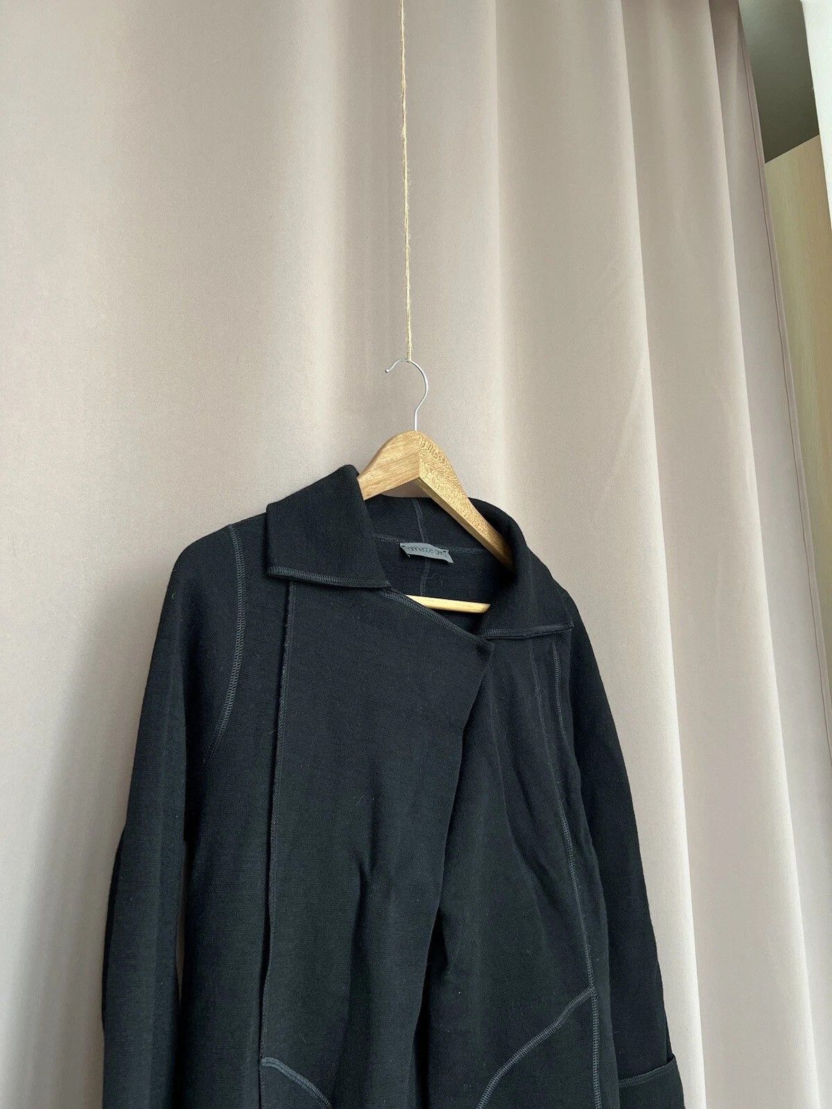 Annette Gortz Annette Gortz Black Mantle Open Cardigan Womens M/L Size M / US 6-8 / IT 42-44 - 3 Thumbnail