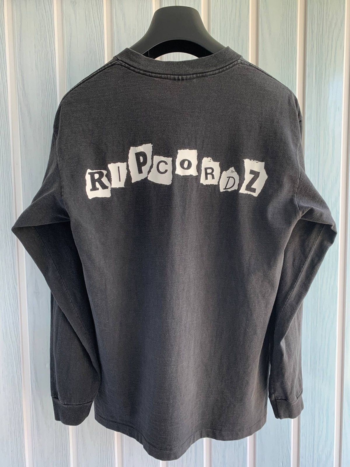 Band Tees Vintage Ripcordz Band Worship Elvira Black USA Long Sleeve Size US L / EU 52-54 / 3 - 3 Thumbnail