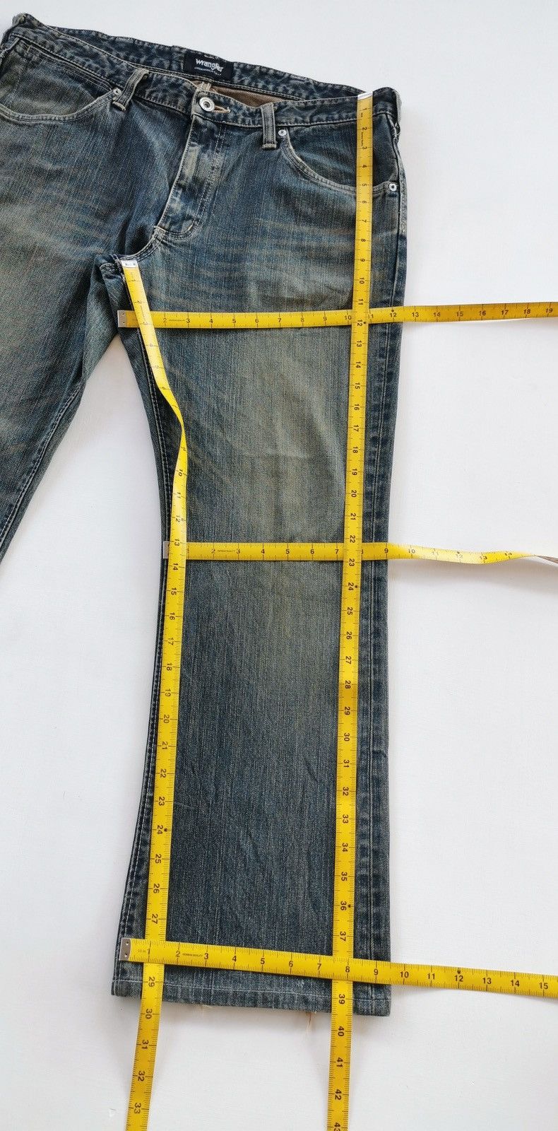 Vintage Vintage Wrangler Bootcut Denim Jeans Size US 36 / EU 52 - 11 Thumbnail