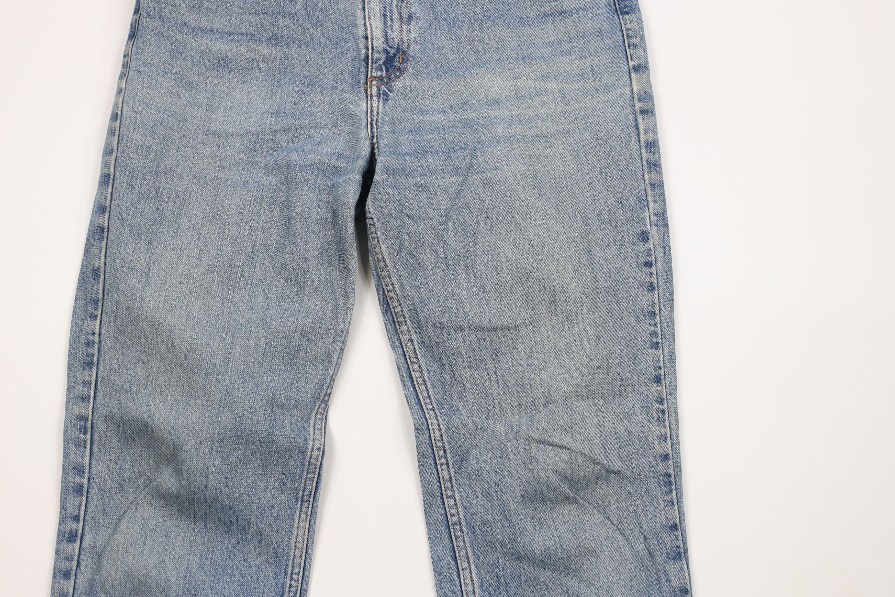 Guess × Vintage Vintage 90s Guess Jeans Narrow Leg Denim Jeans Blue Cotton Size US 31 - 3 Thumbnail