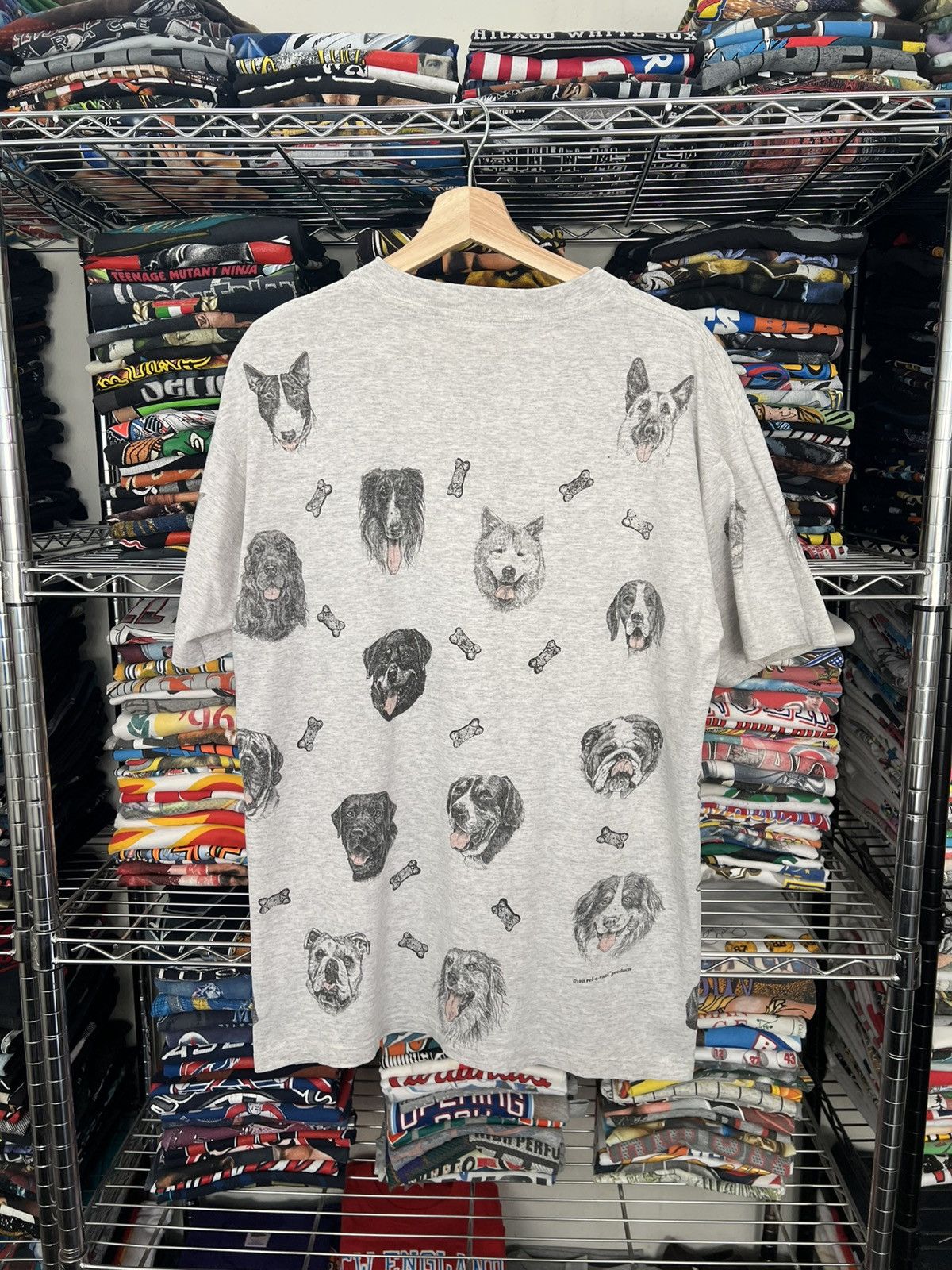 Habitat 1995 Dog Breeds AOP Nature Tee Single Stitch Rel E Vant Tee Size US L / EU 52-54 / 3 - 2 Thumbnail