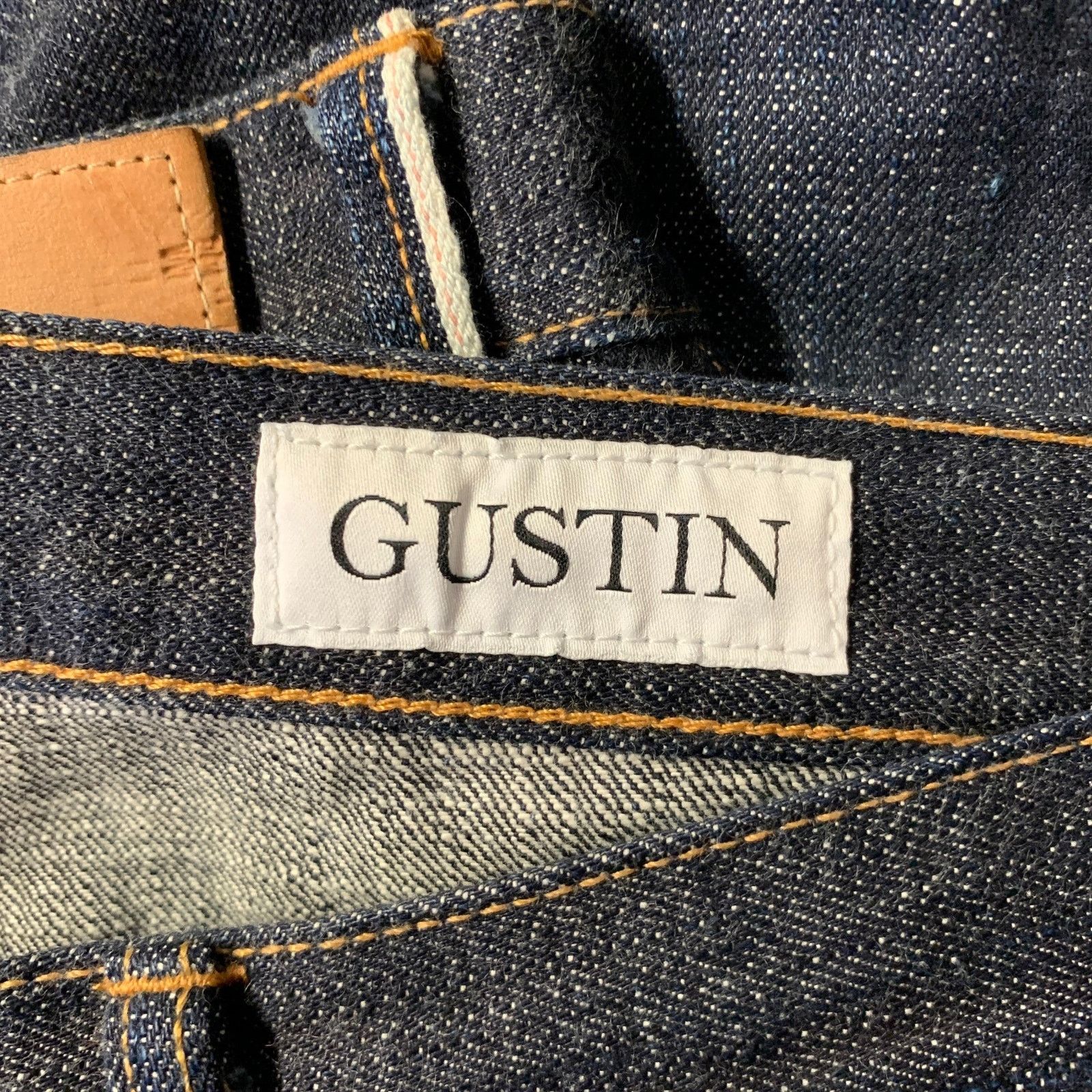 Gustin GUSTIN Size 34 Indigo Selvedge Denim Slim Fit Jeans Size US 32 / EU 48 - 3 Thumbnail