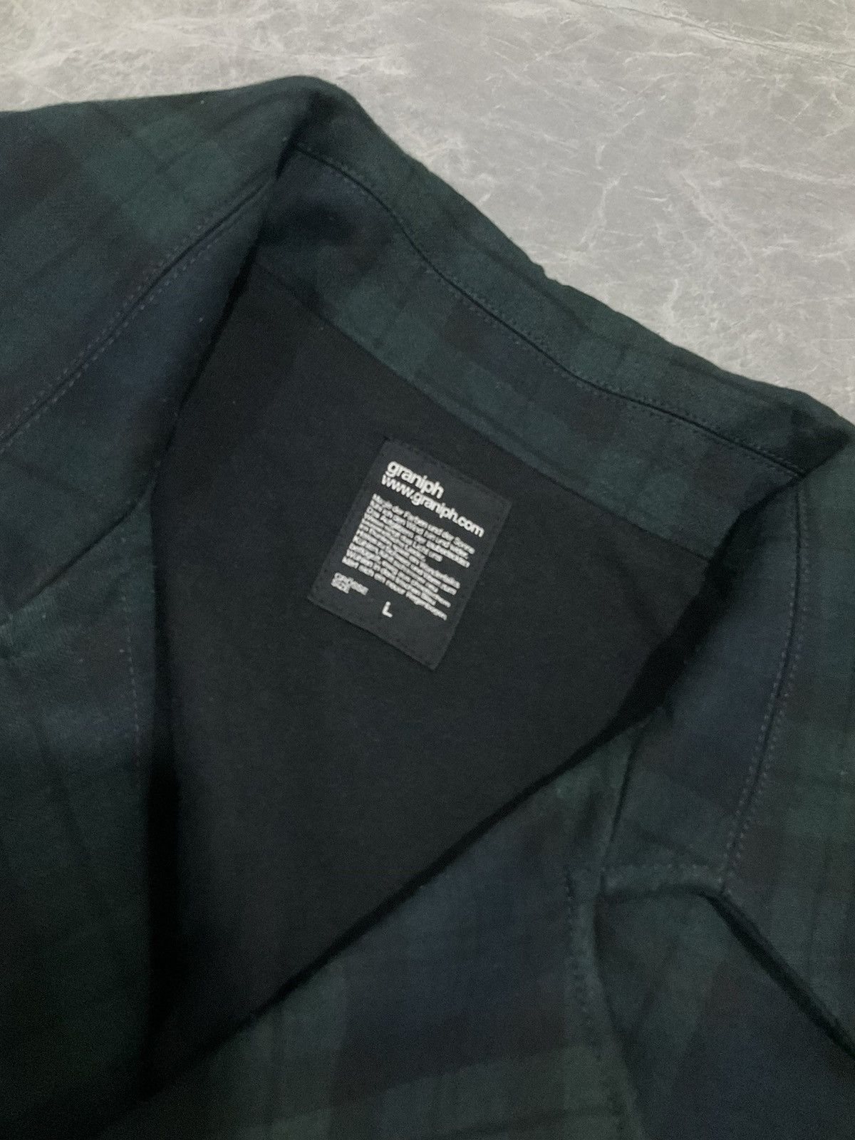 Issey Miyake Wool Peacoat Jacket Navy & Green Size US L / EU 52-54 / 3 - 11 Thumbnail