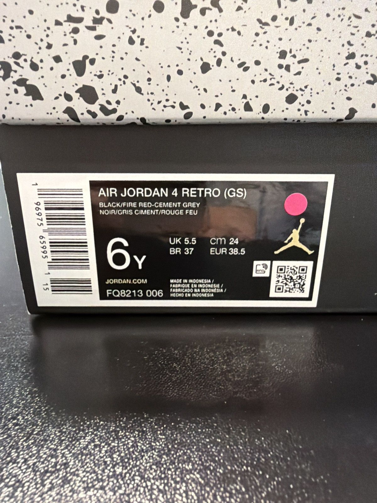 Jordan Brand Jordan 4 reimagined Bred Size-6Y Brand New Quick Shipping Size US 6 / EU 39 - 7 Thumbnail