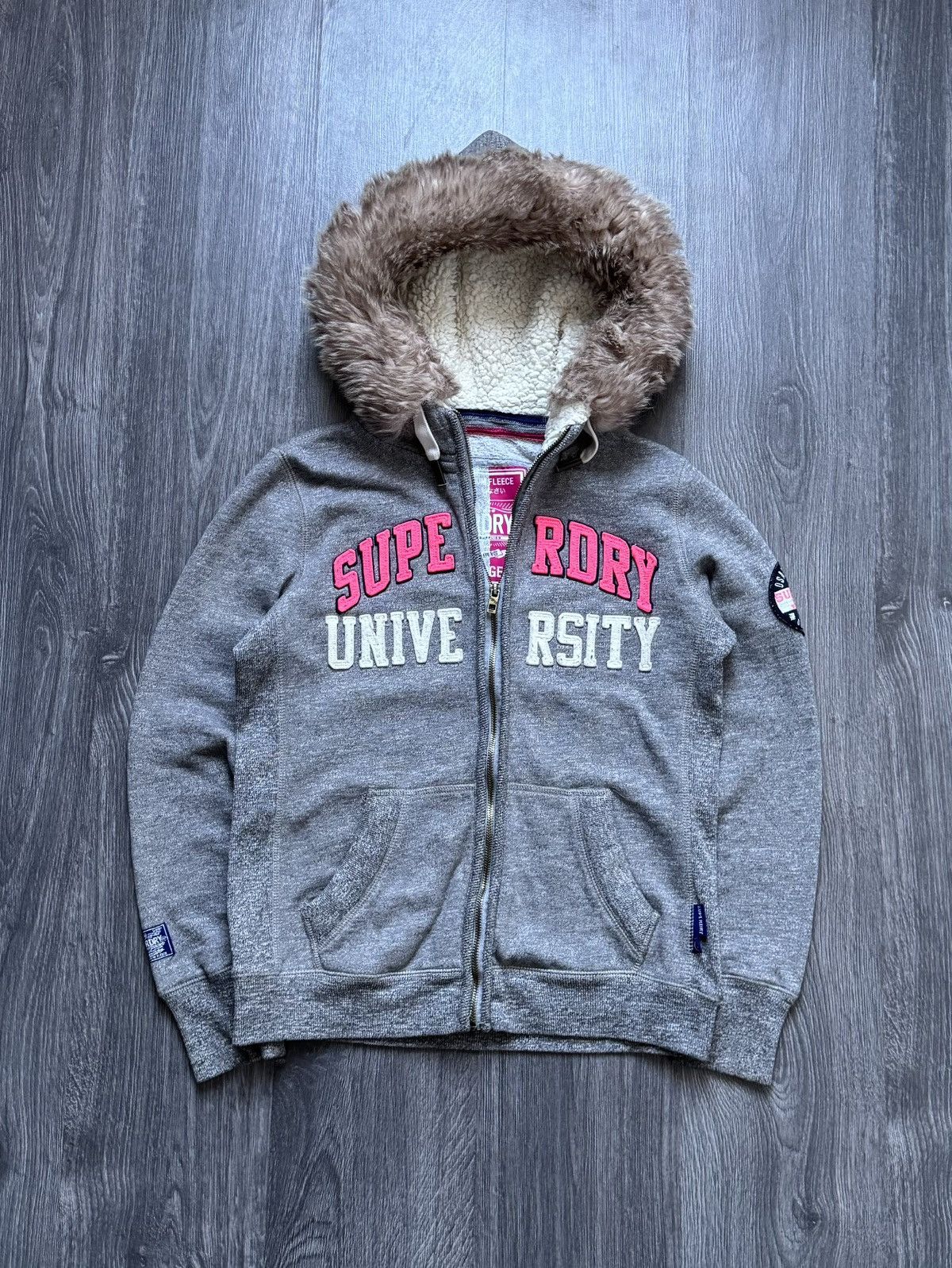 Superdry Vintage Super Dry Fur Hoodie Size US S / EU 44-46 / 1 - 1 Thumbnail
