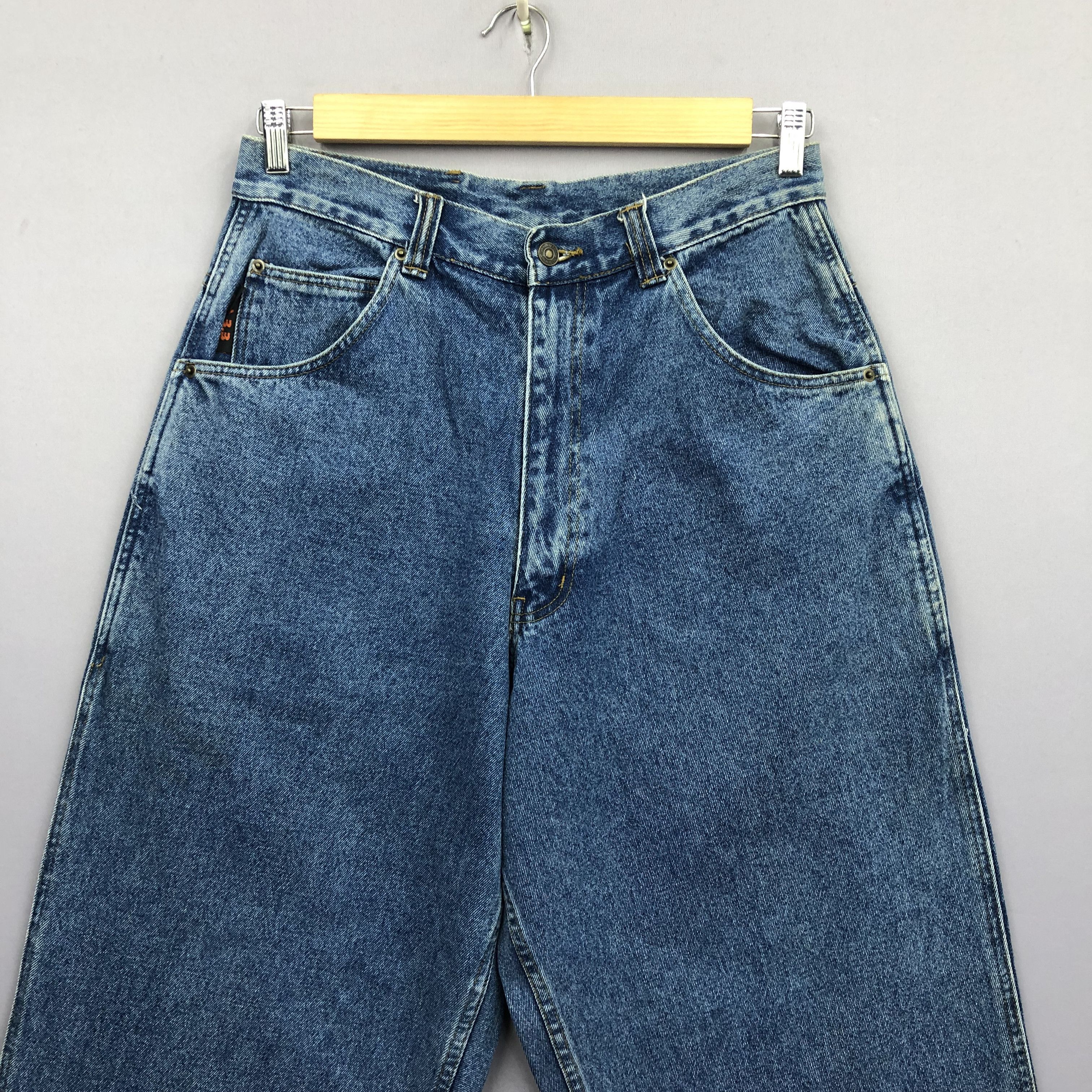 Japanese Brand Crazy Y2K/2000s Japanese Faded Jnco Style Baggy Jeans Denim Size US 32 / EU 48 - 4 Thumbnail